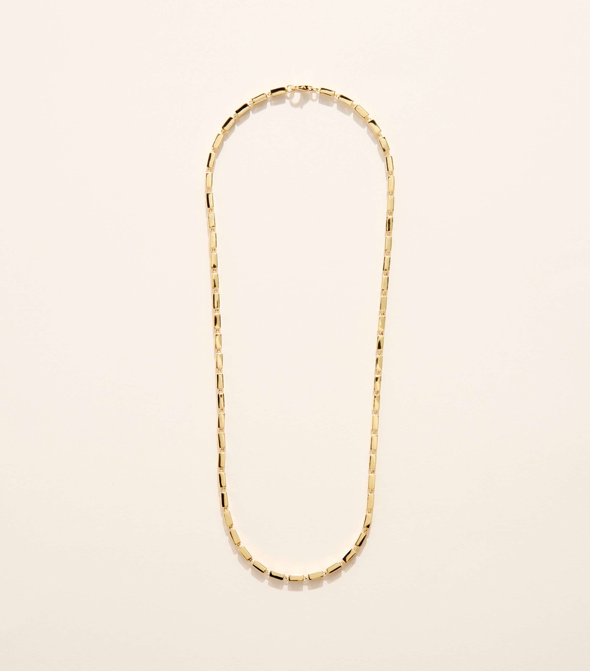 Suzanne Kalan Yellow Gold Block-Chain Pendant Necklace Yg/solid Image 4