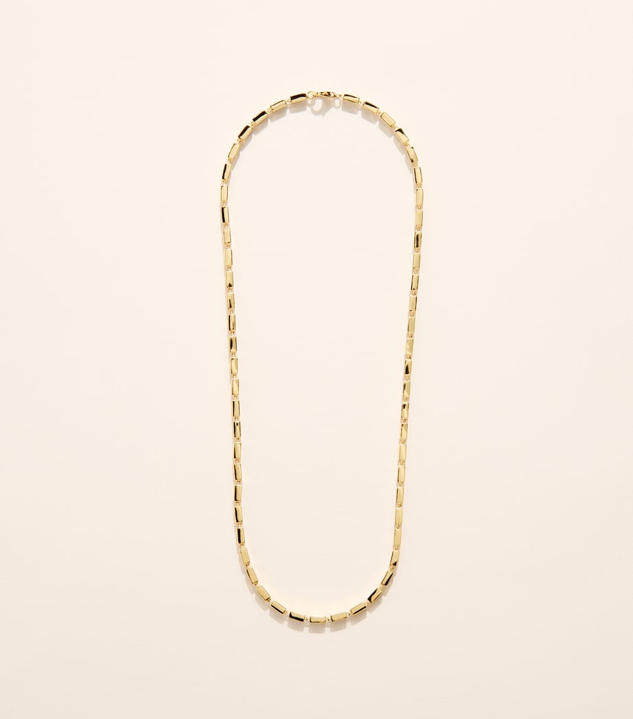 Suzanne Kalan Yellow Gold Block-Chain Pendant Necklace Yg/solid Image 4