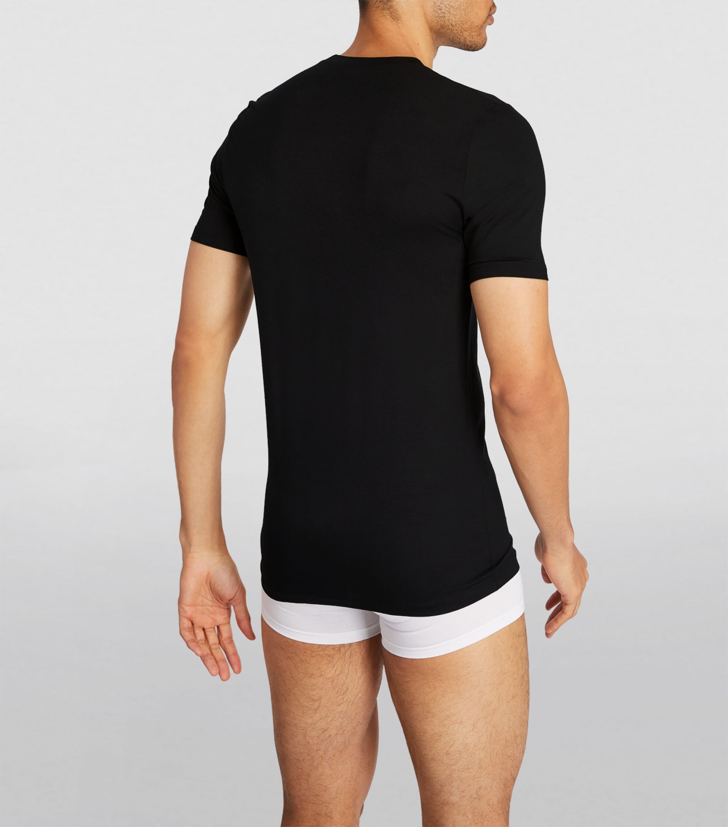 Stretch-Modal Pureness T-Shirt 86 BLACK Image 4