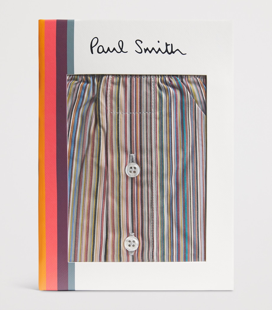 Paul Smith Mens Cotton Signature Stripe Boxer Shorts Coloured Image 4