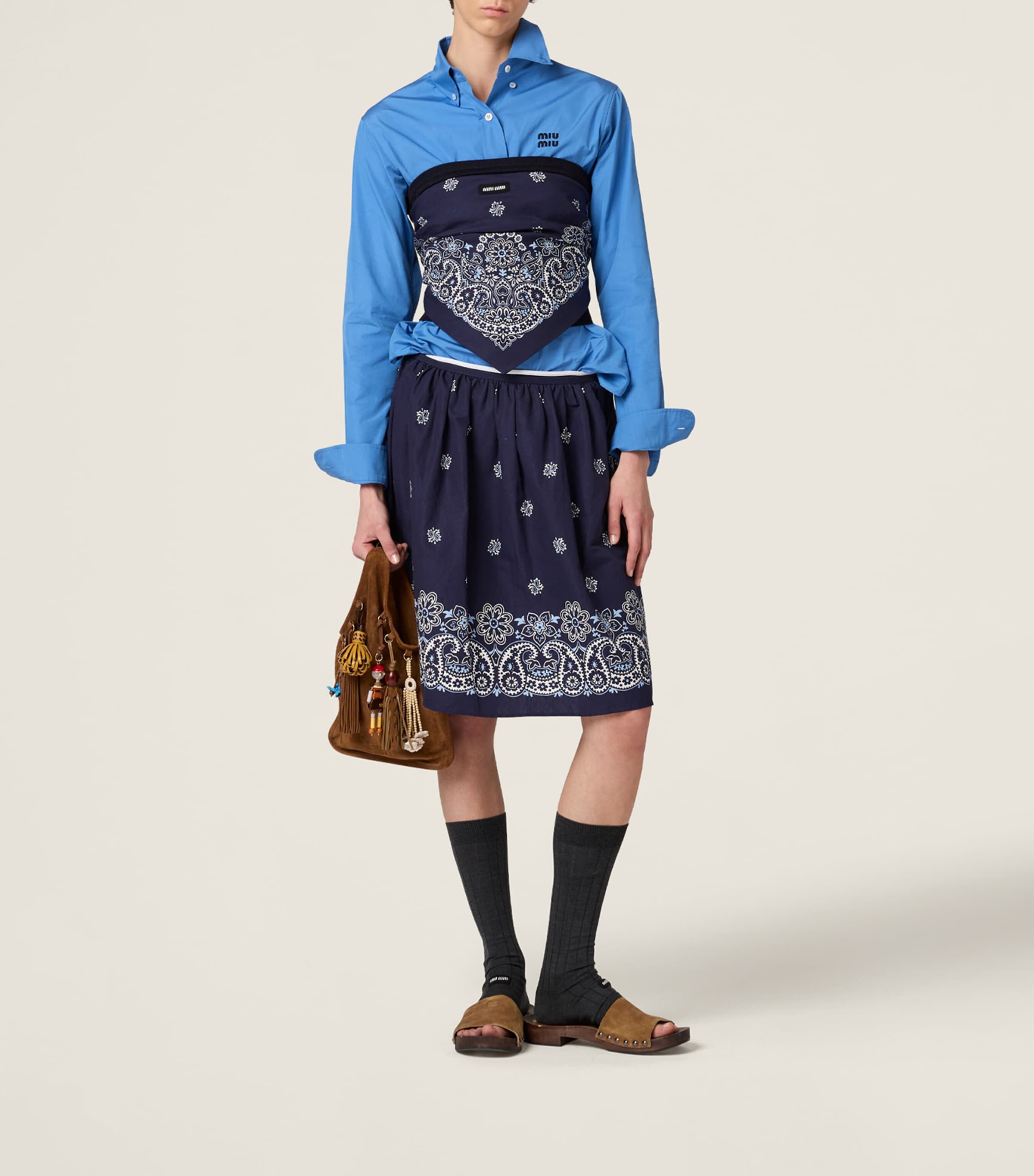 Cotton Poplin Logo Shirt F0237 Image 2