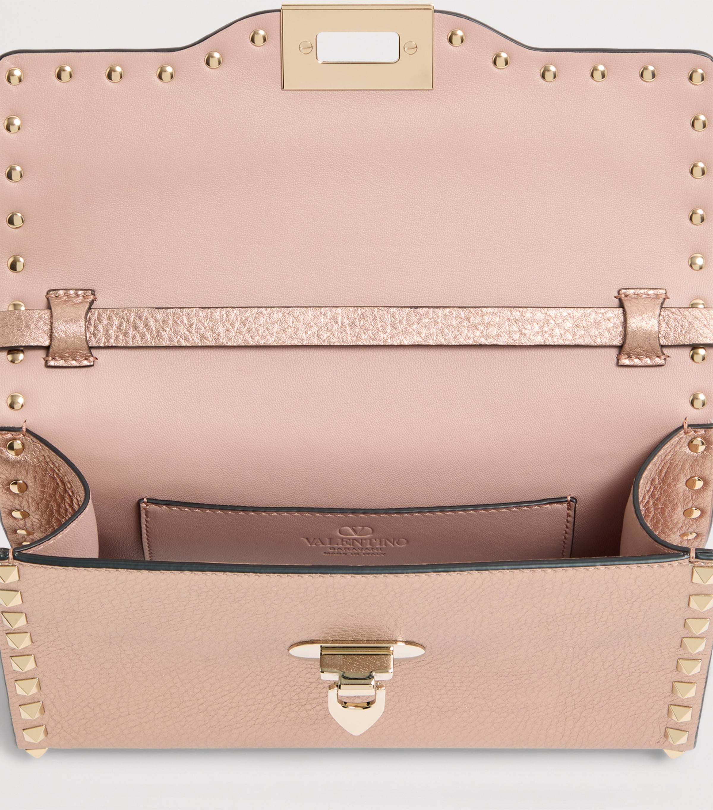 Small Leather Rockstud Shoulder Bag GF9 Image 5