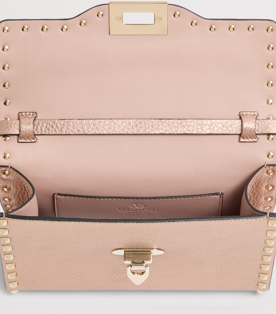 Small Leather Rockstud Shoulder Bag GF9 Image 5