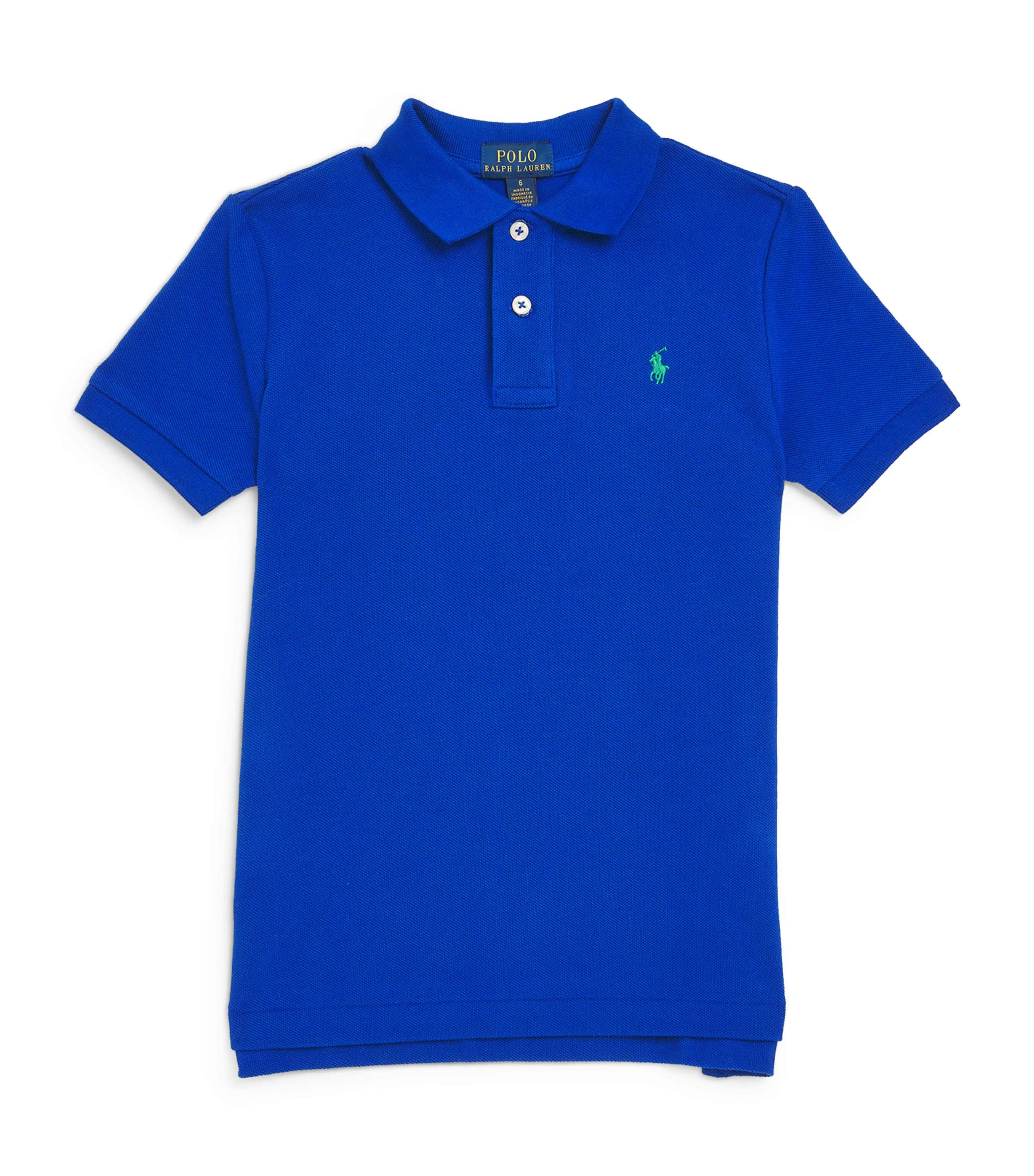 Shop Ralph Lauren Cotton Slim Polo Pony Polo Shirt In Blue