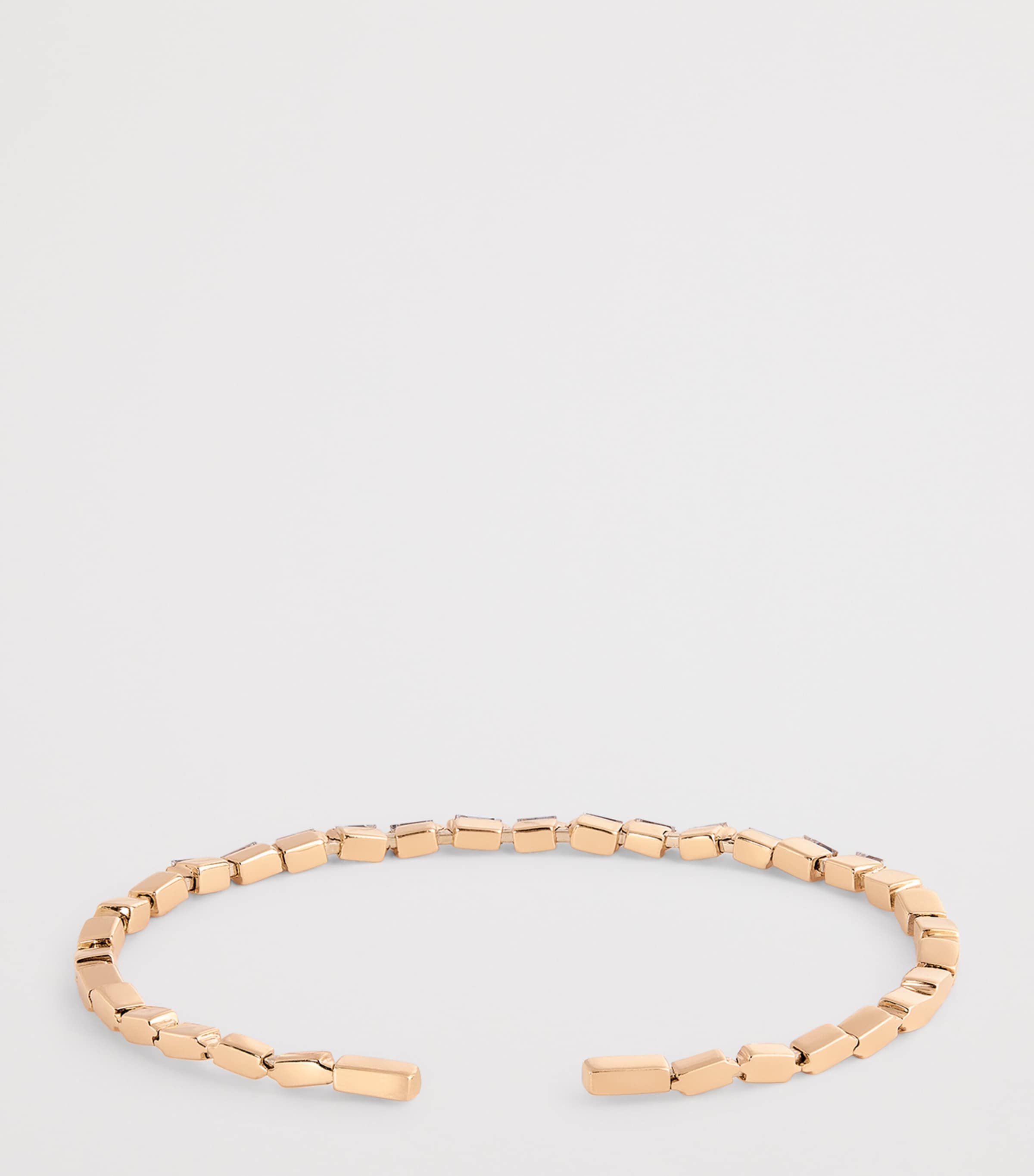 Rose Gold and White Diamond Bold Bangle 18K RG/WD Image 3