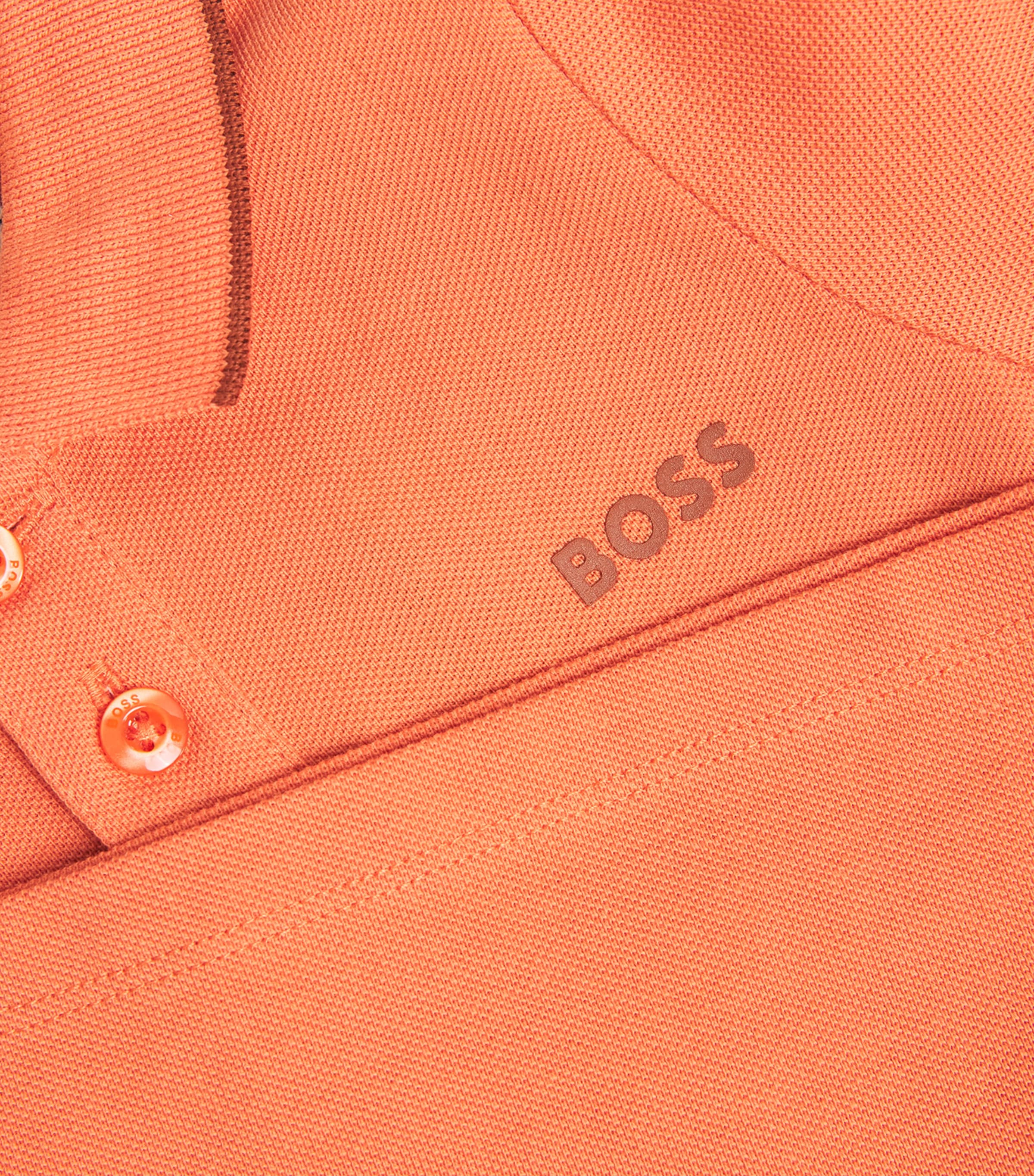BOSS Kidswear Cotton Logo Polo Shirt (3-18 Months) Bright Red Image 3