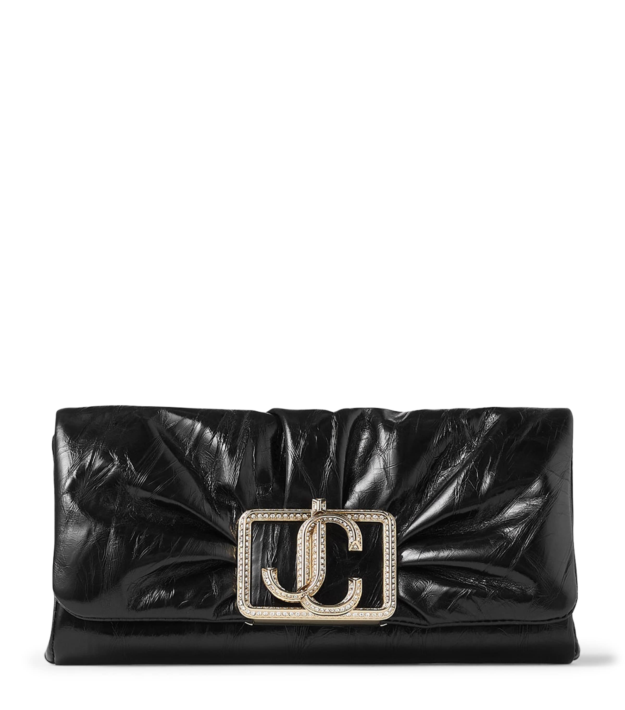 Shop Jimmy Choo Leather Edie Chain Wallet