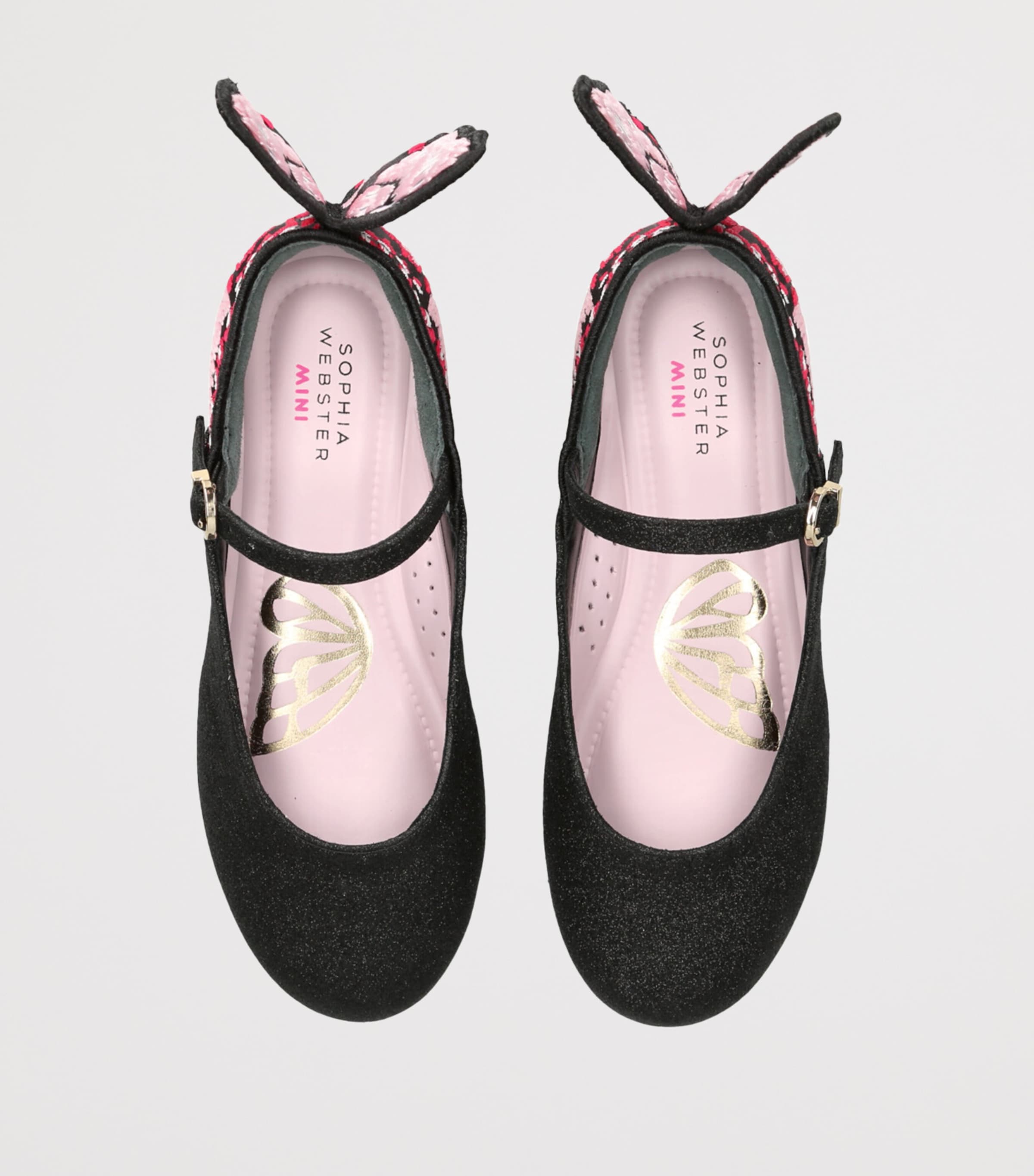 Glittered Chiara Ballet Flats BLACK/COMB Image 4