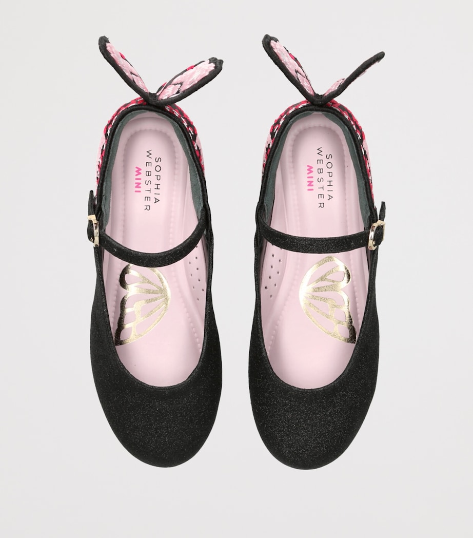 Glittered Chiara Ballet Flats BLACK/COMB Image 4