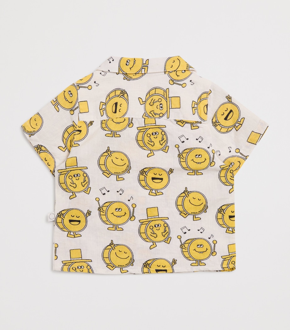Stella McCartney Kids Organic Cotton-Linen Printed Shirt (3-36 Months) Image 2