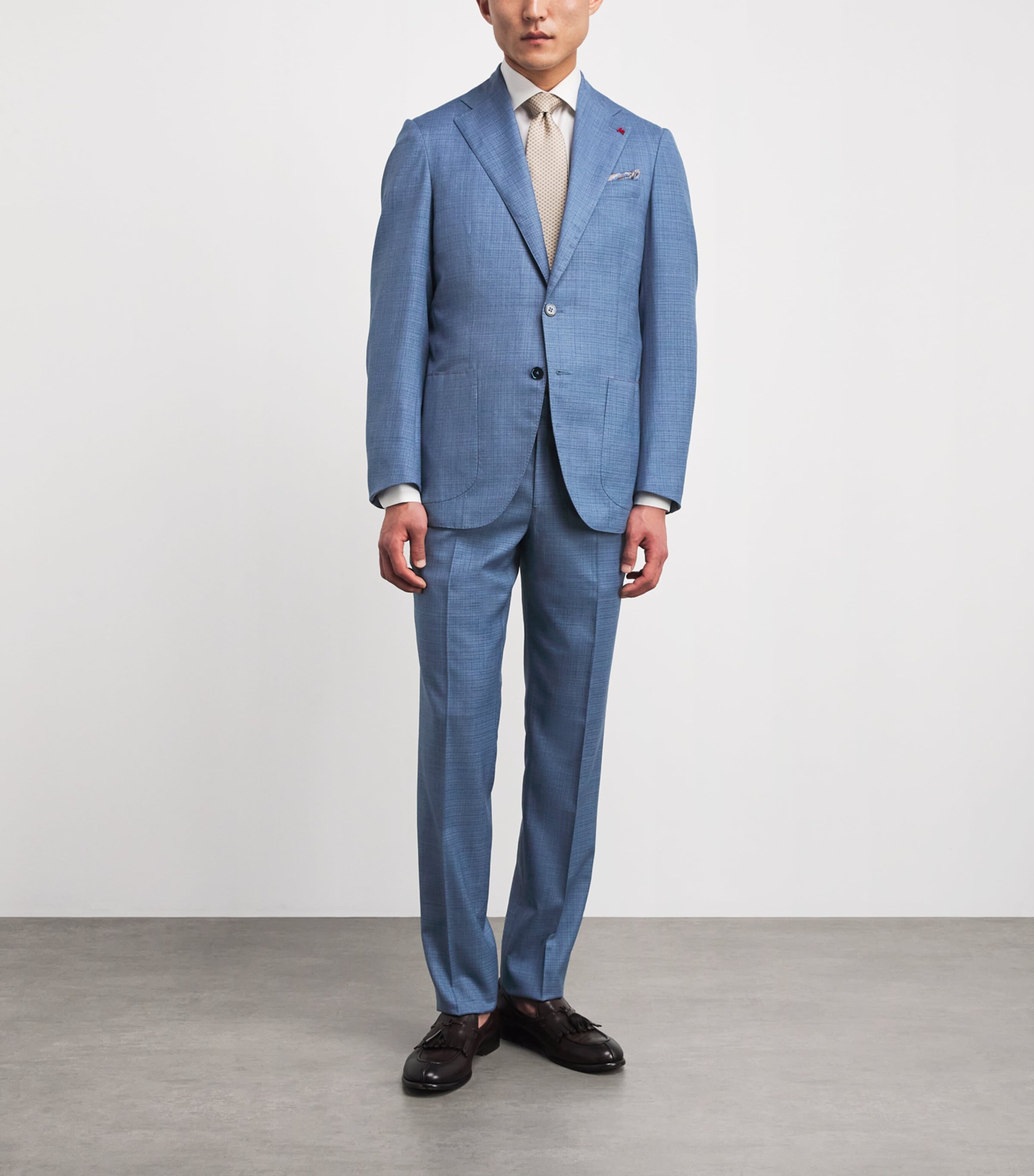 Isaia Mens Wool Sanita Trousers Image 2