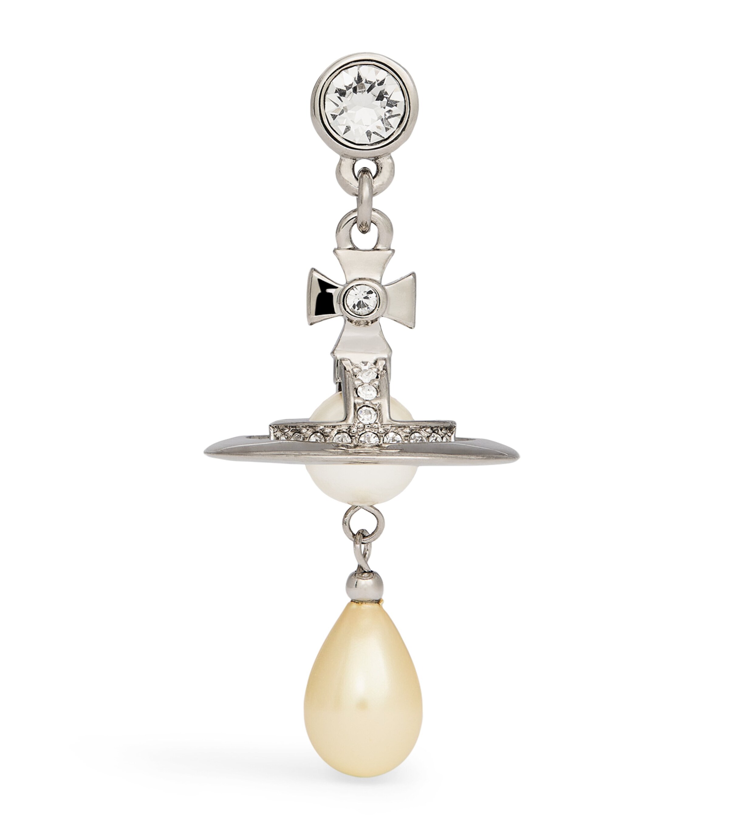 Vivienne Westwood Pearl-Drop Single Earring | Harrods QA Vivienne Westwood Pearl-Drop Single Earring | Harrods QA