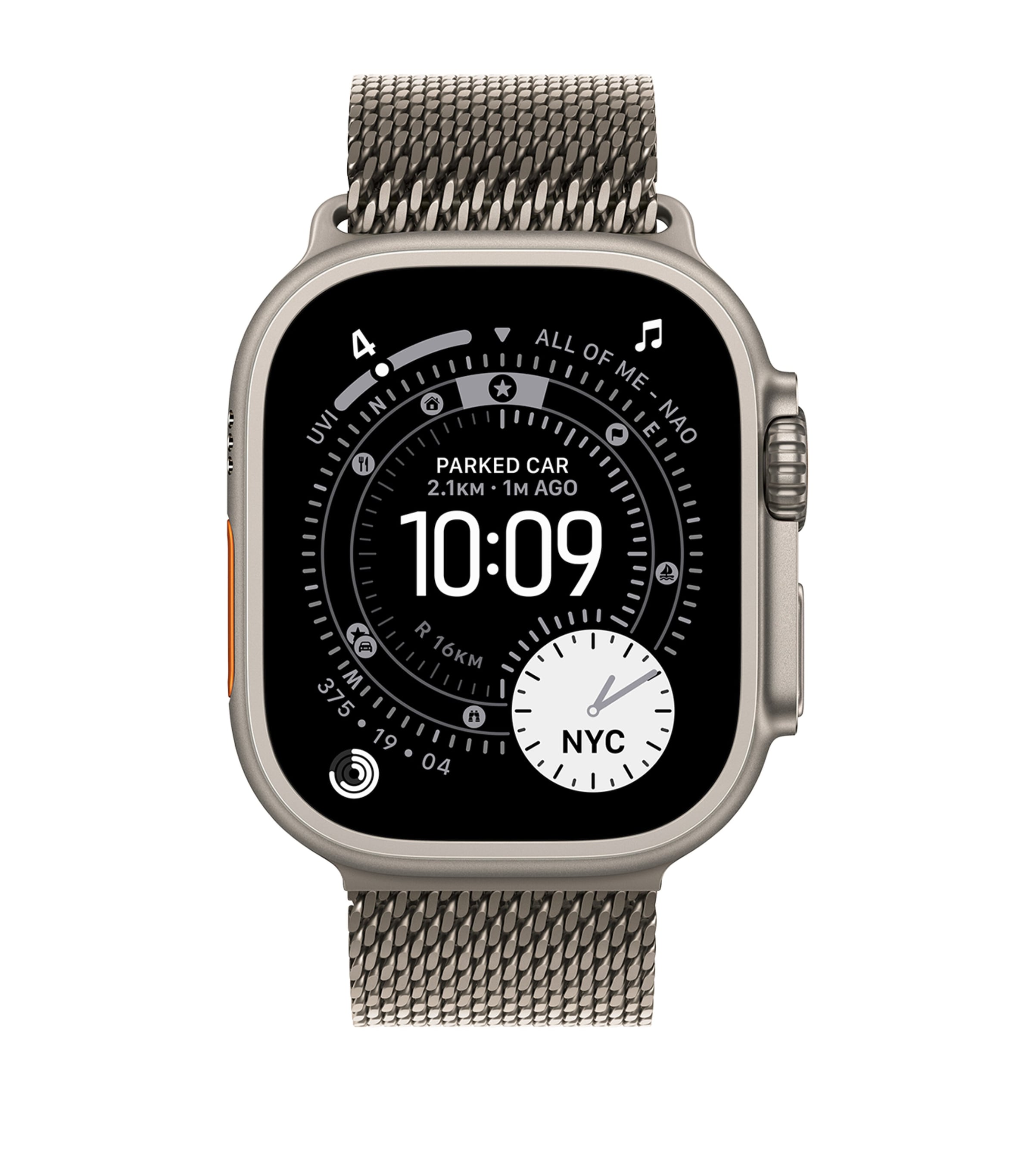 Apple Watch Ultra 3 - Natural with Titanium Milanese Loop, 49mm, Medium NATURAL Image 1