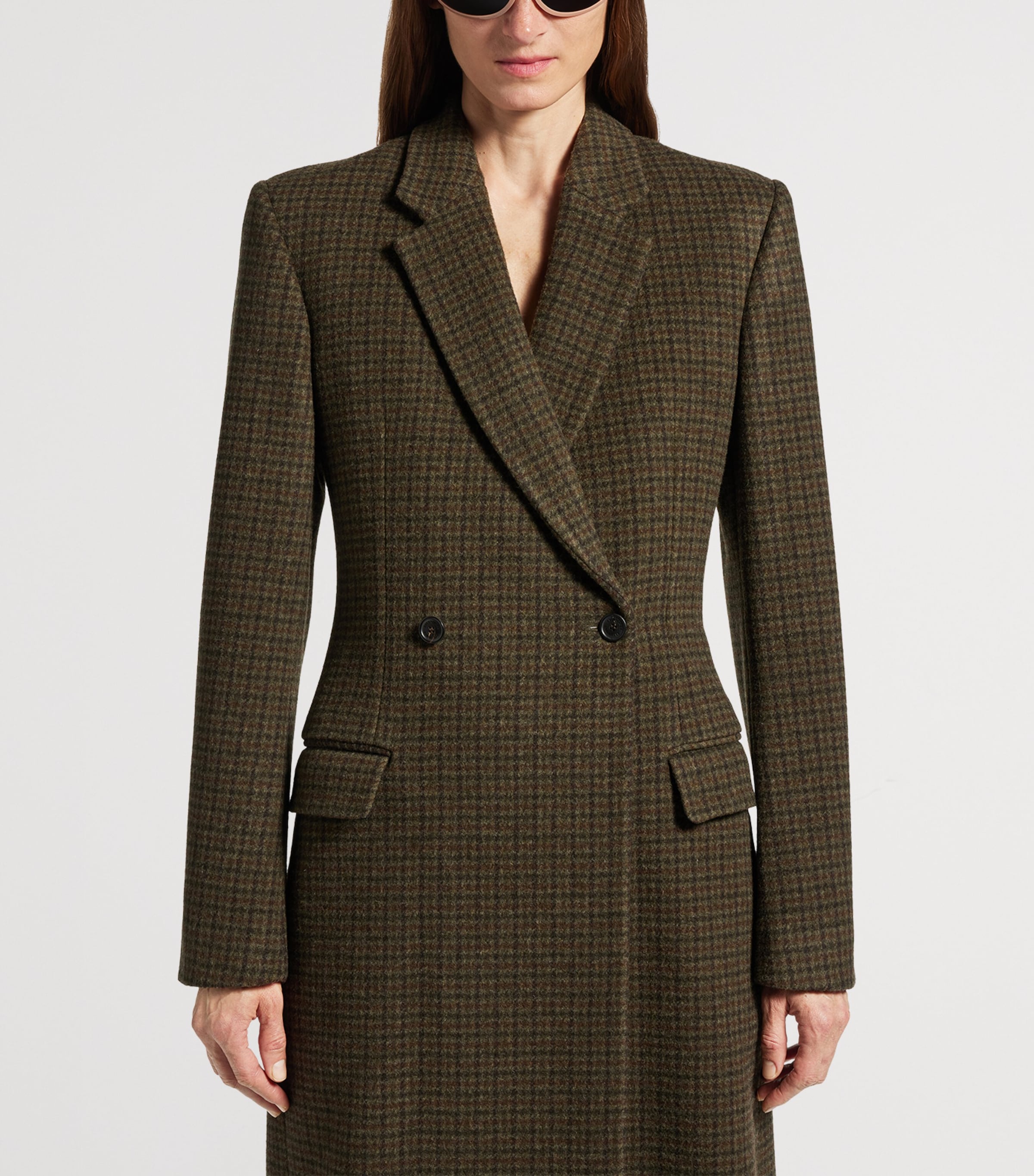 Melton Wool Check Overcoat 2866 Image 5