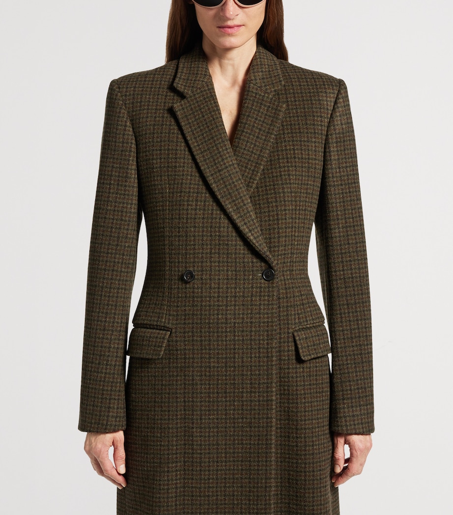 Melton Wool Check Overcoat 2866 Image 5