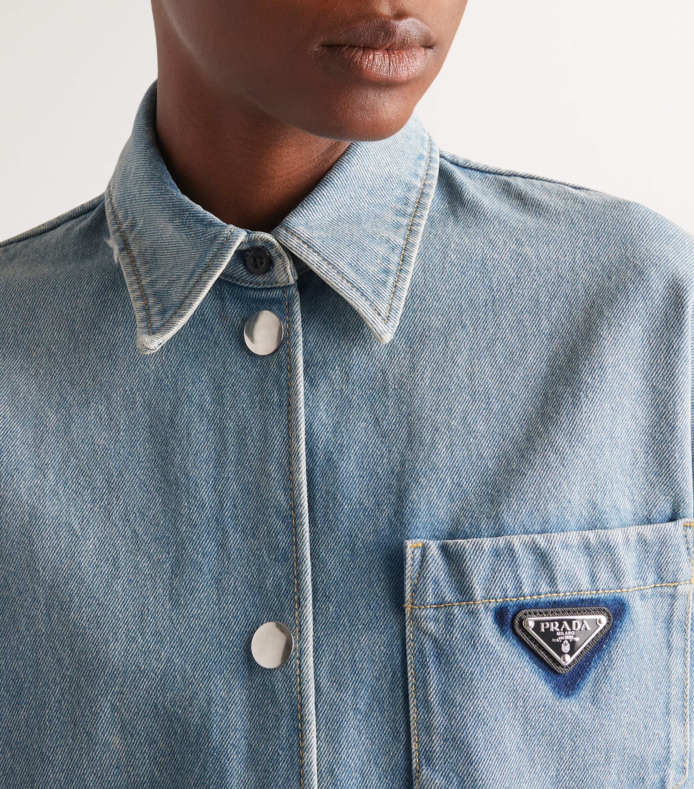 Organic Denim Shirt F0BAN Image 5