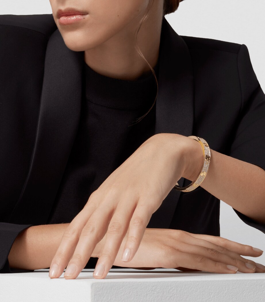 Cartier LOVE Classic Yellow Gold Diamond-Paved Bracelet Yellow Gold Image 8