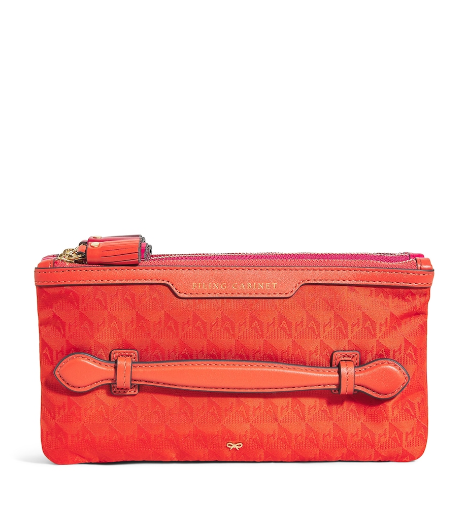 Anya Hindmarch Jacquard Filing Cabinet Multi Pouch Image 1