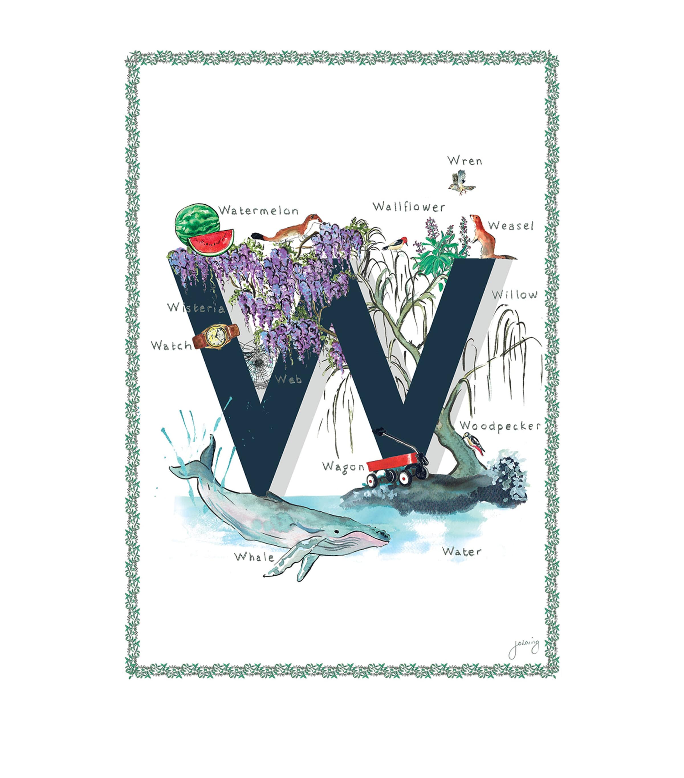 A4 Letter Print NAVY Image 1