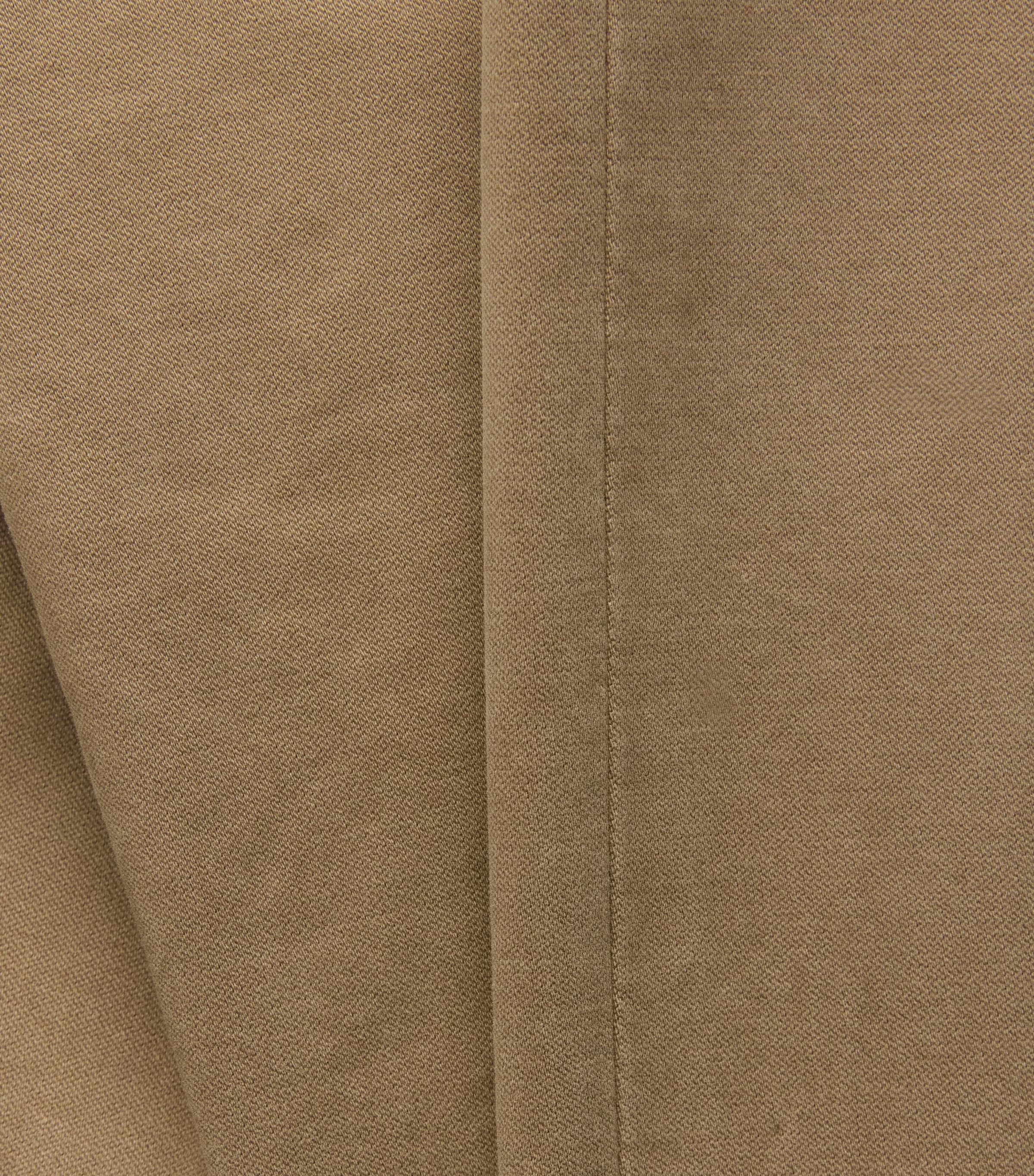System Mens Cotton-Blend Side-Pleated Trousers Khaki Beige Image 6