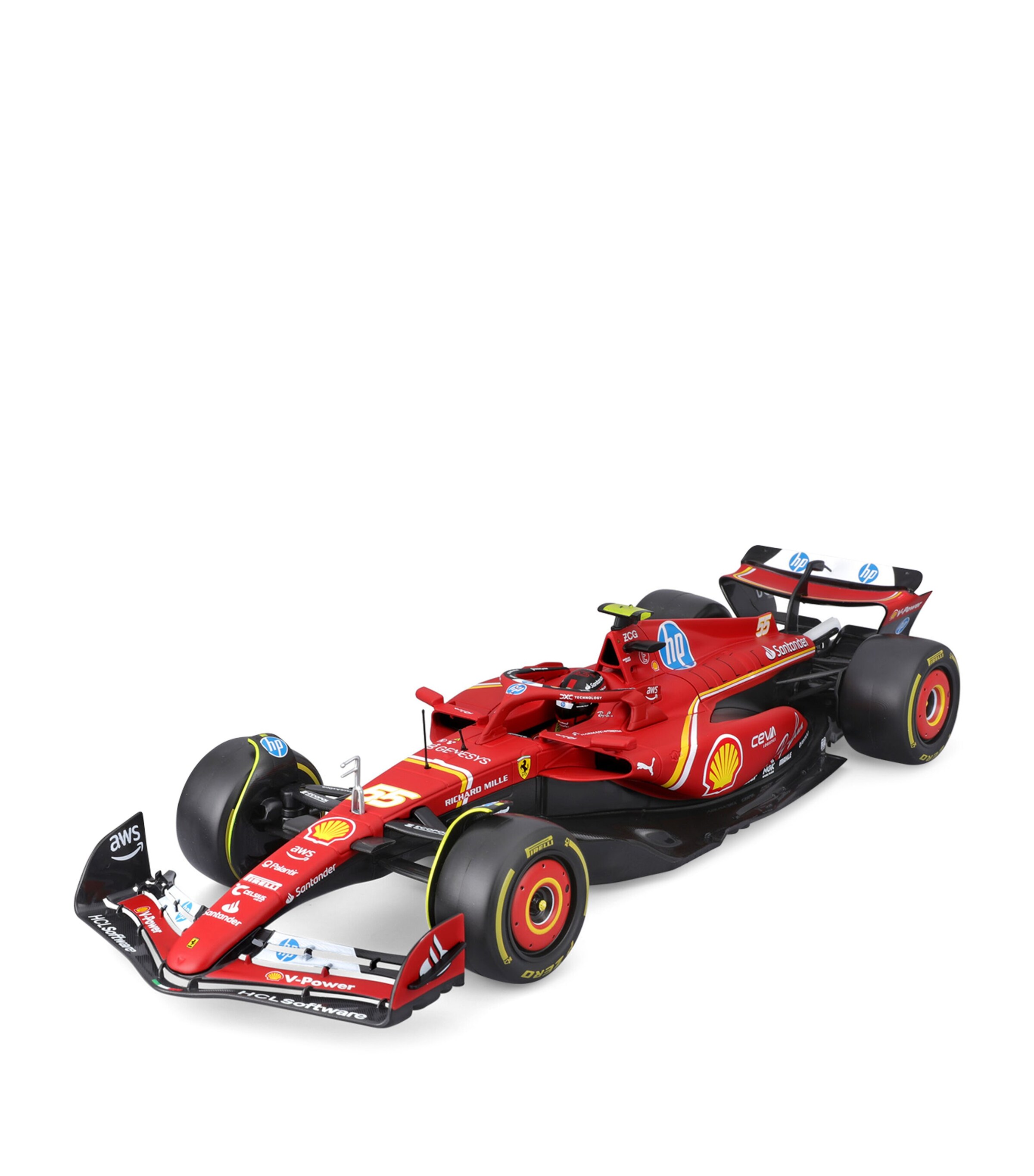 ミニカー Bburago Ferrari SF-24 C. Leclerc 1\18 Bburago Ferrari F1 SF-24 Charles Leclerc 2024 1:18 Model | Harrods US