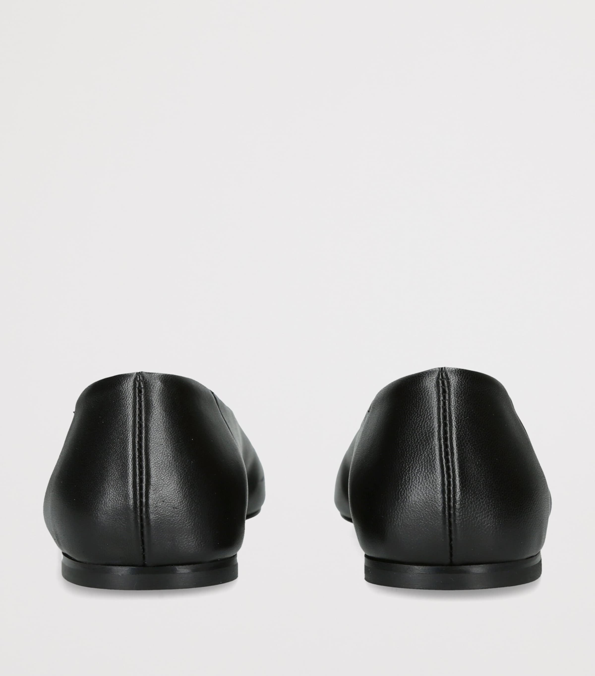 Toteme Leather Slip Ballet Flats Black Image 4