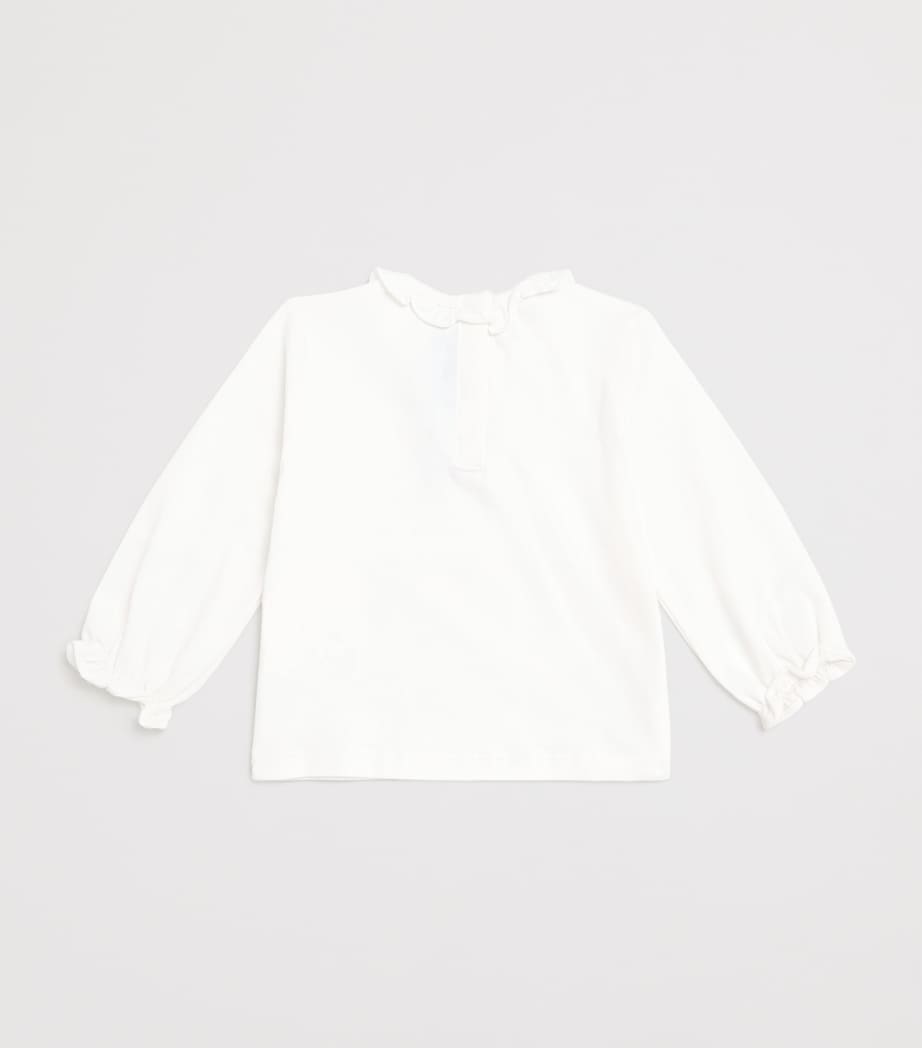 Cotton-Blend Christmas T-Shirt (3 Months–4 Years) 39RHODODENDRON Image 2