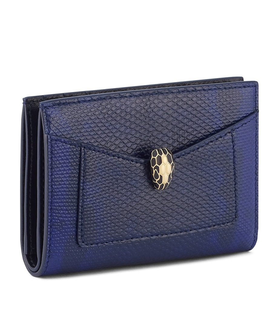 Serpenti Forever Folded Card Holder BLUE MEDIUM Image 1