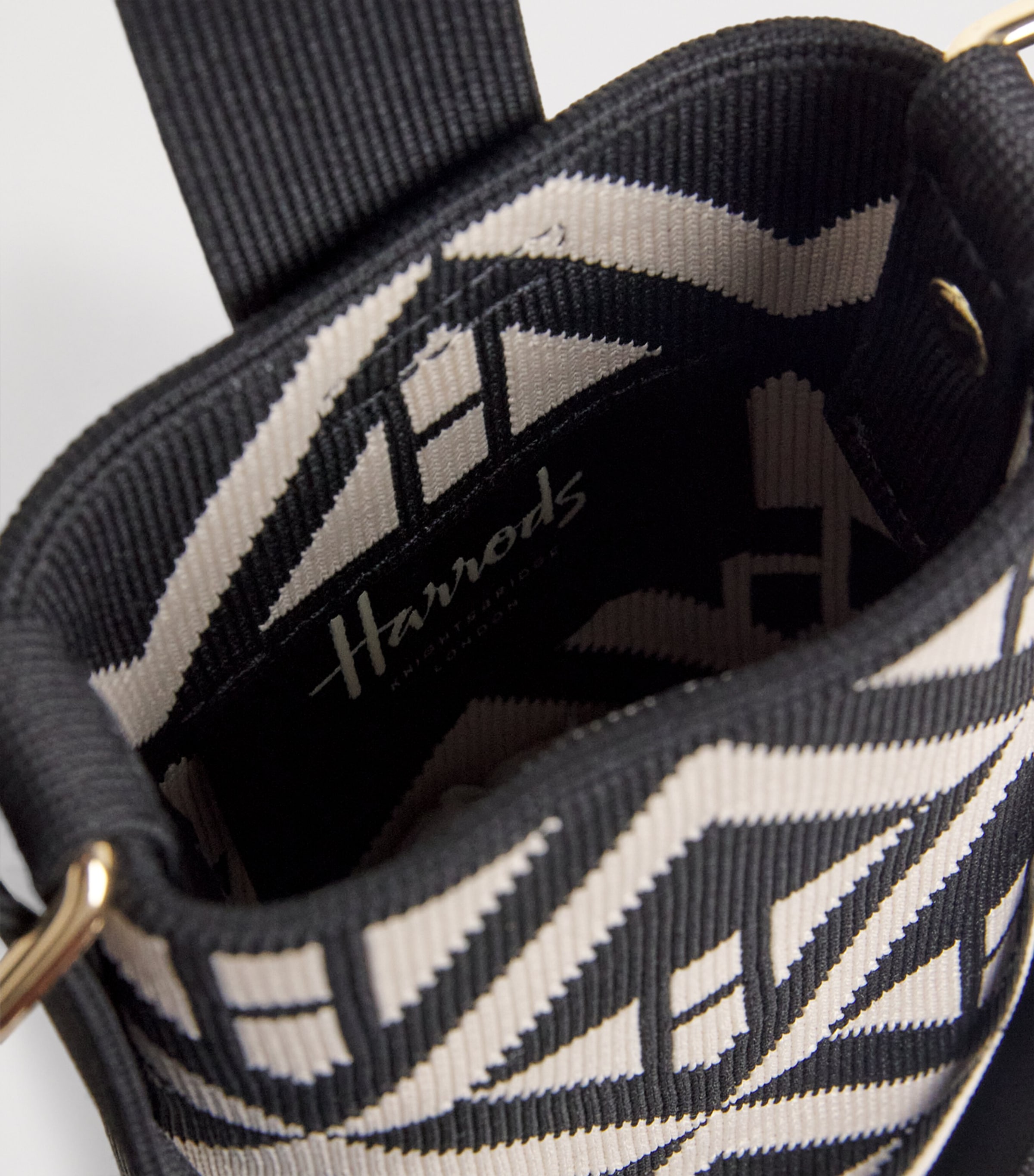 Harrods Geo Jacquard Phone Pouch Multi Print Image 3