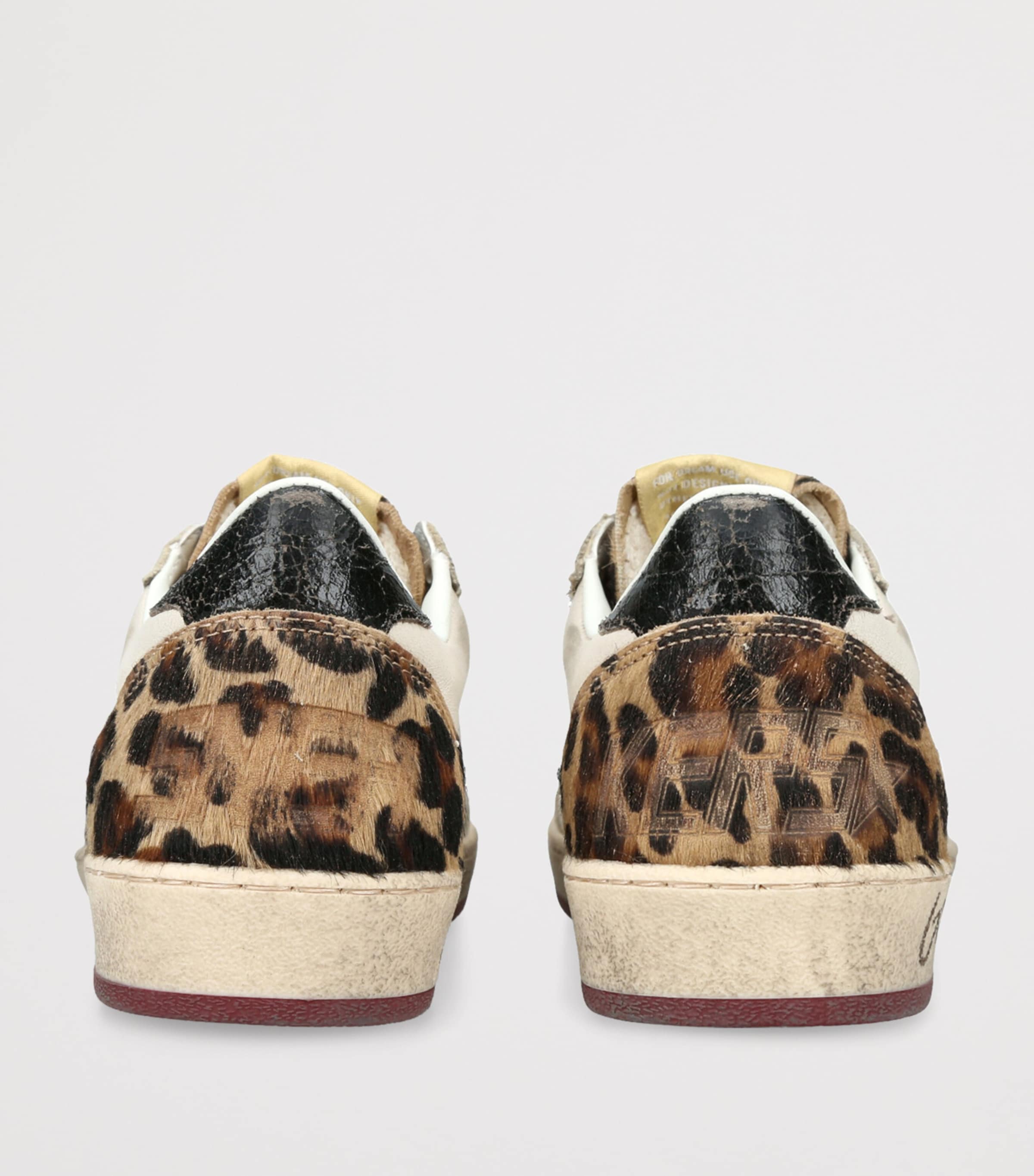 Leather-Pony Hair Ballstar Sneakers CREAM COMB Image 2