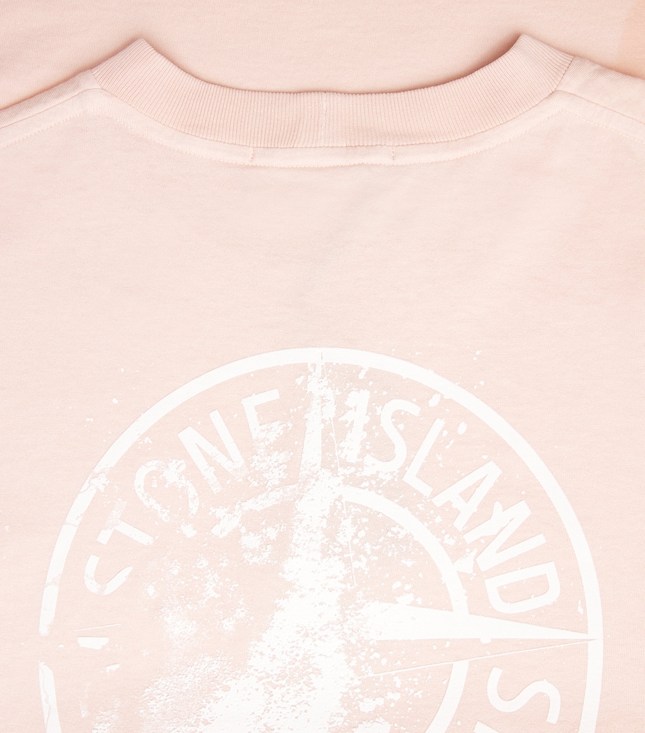 Stone Island Mens Organic Cotton Logo T-Shirt Image 6