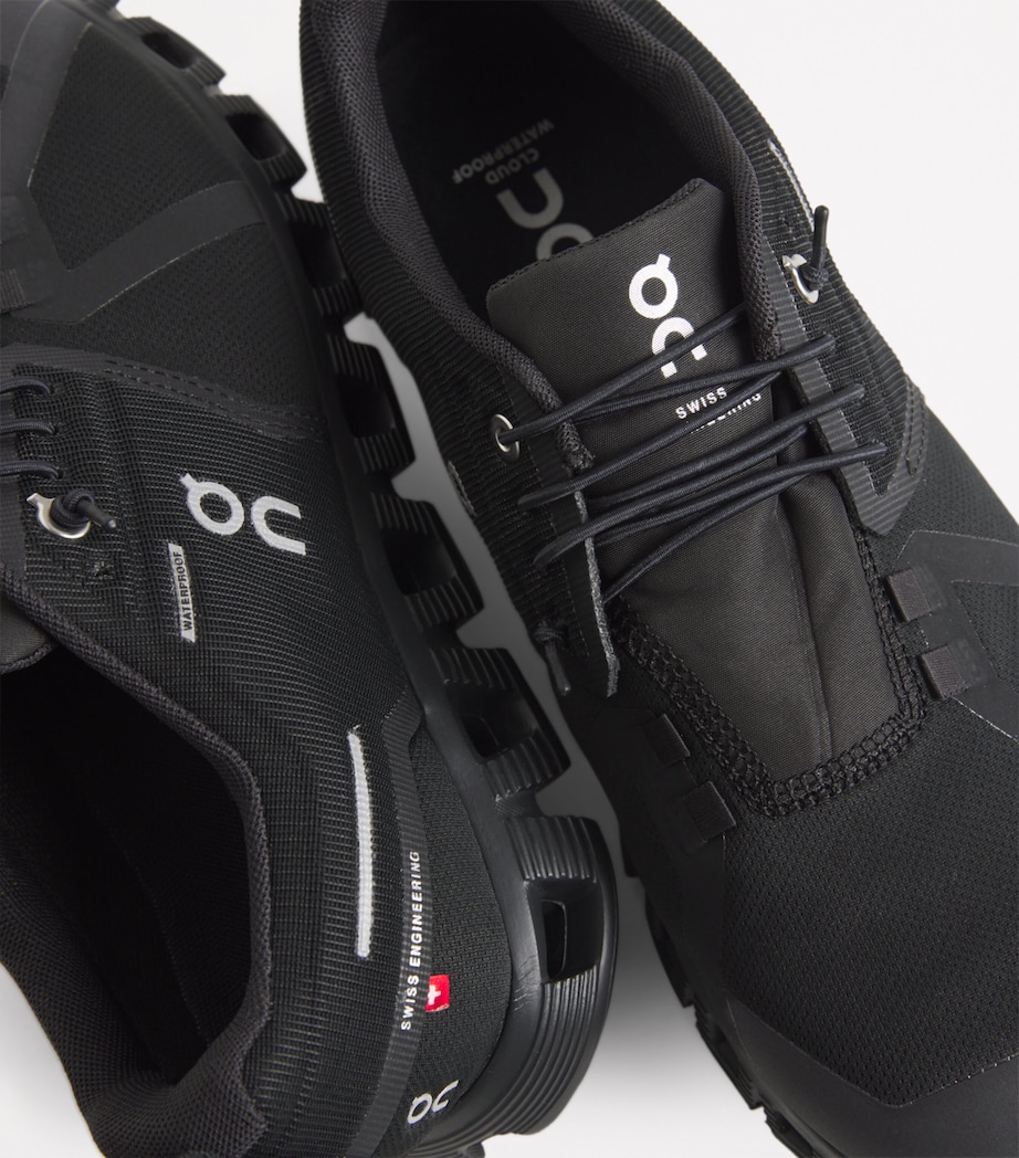 Waterproof Cloud 5 Trainers ALL BLACK Image 7