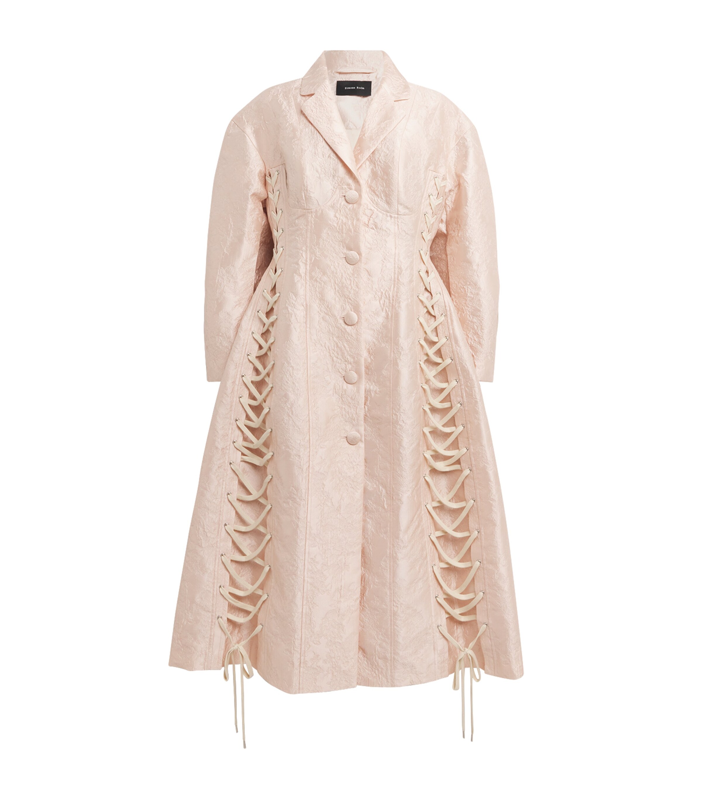 SIMONE ROCHA SCULPTED LACE-UP CORSET COAT 