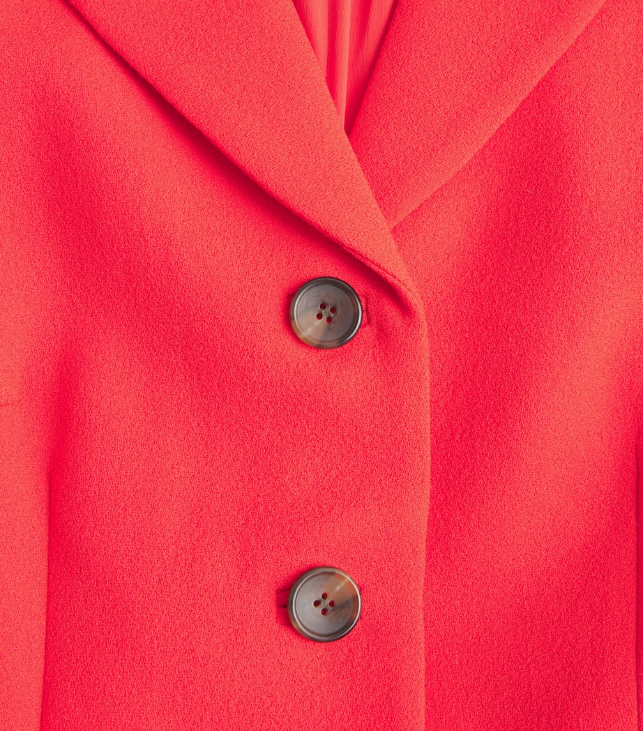 Emilia Wickstead Womens Wool Alexina Midi Dress Red Image 6