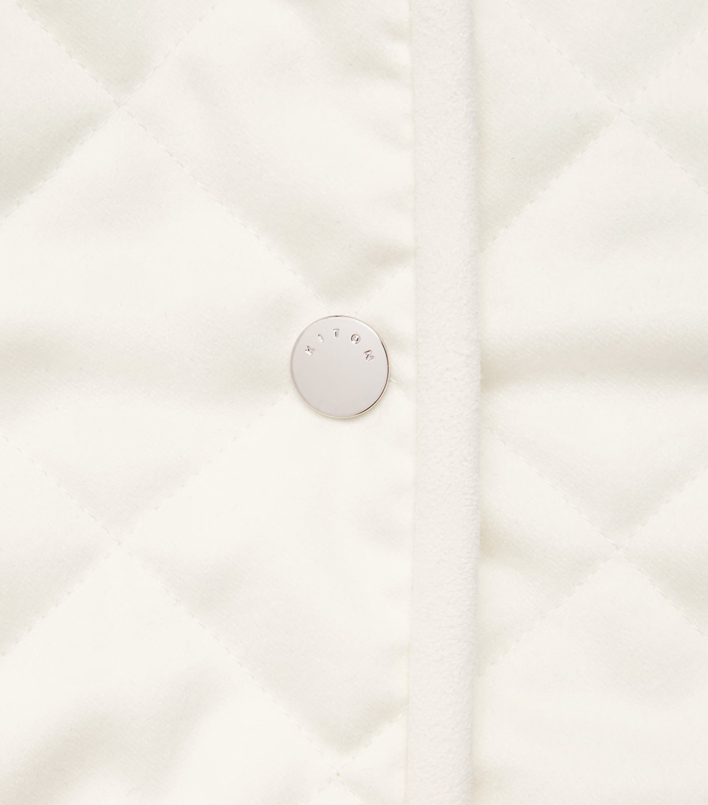 Cashmere Quilted Down Jacket WHITE Image 5