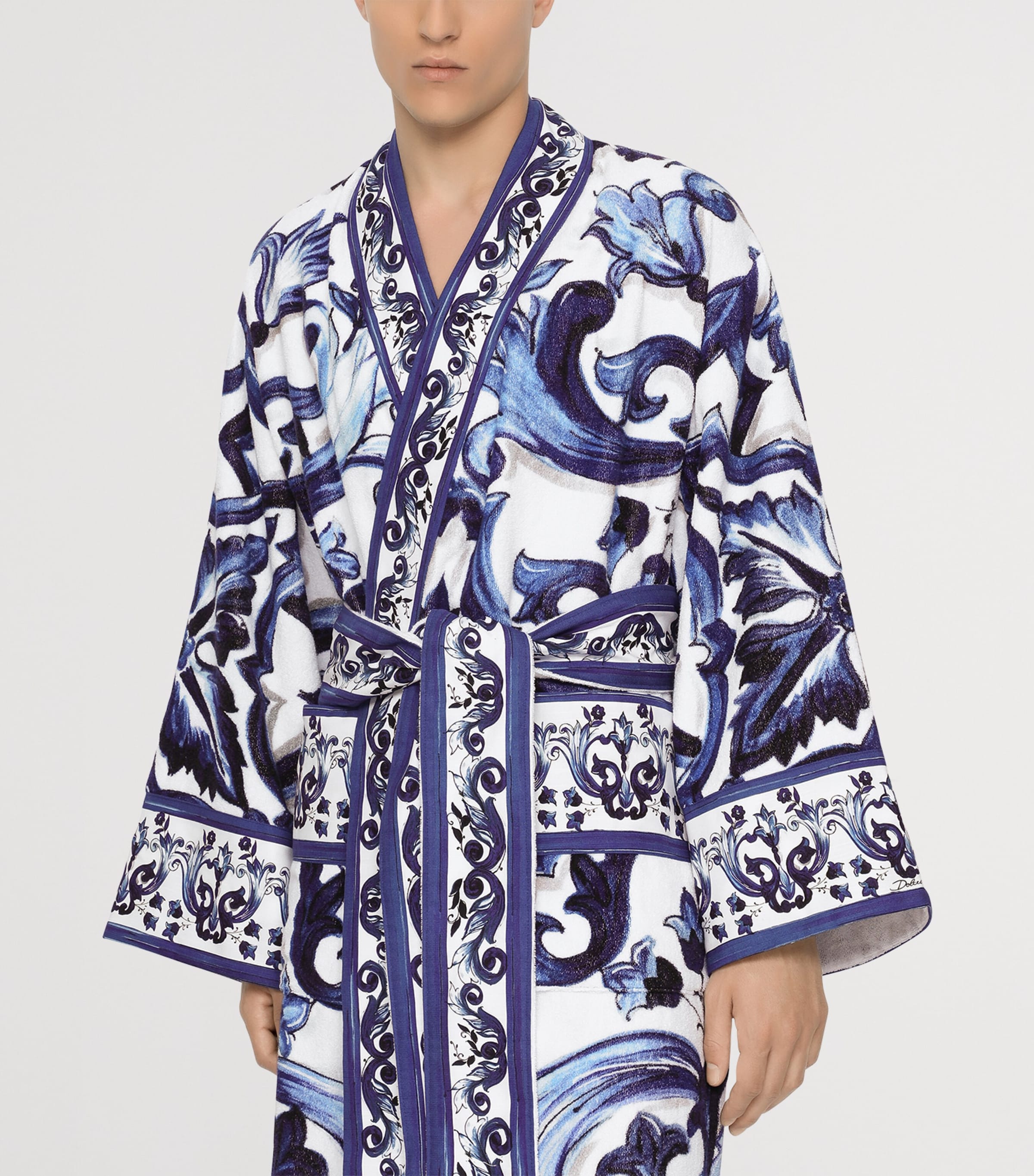 Terry Cotton Blu Mediterraneo Robe UB001 BLU MEDITERRAN Image 9