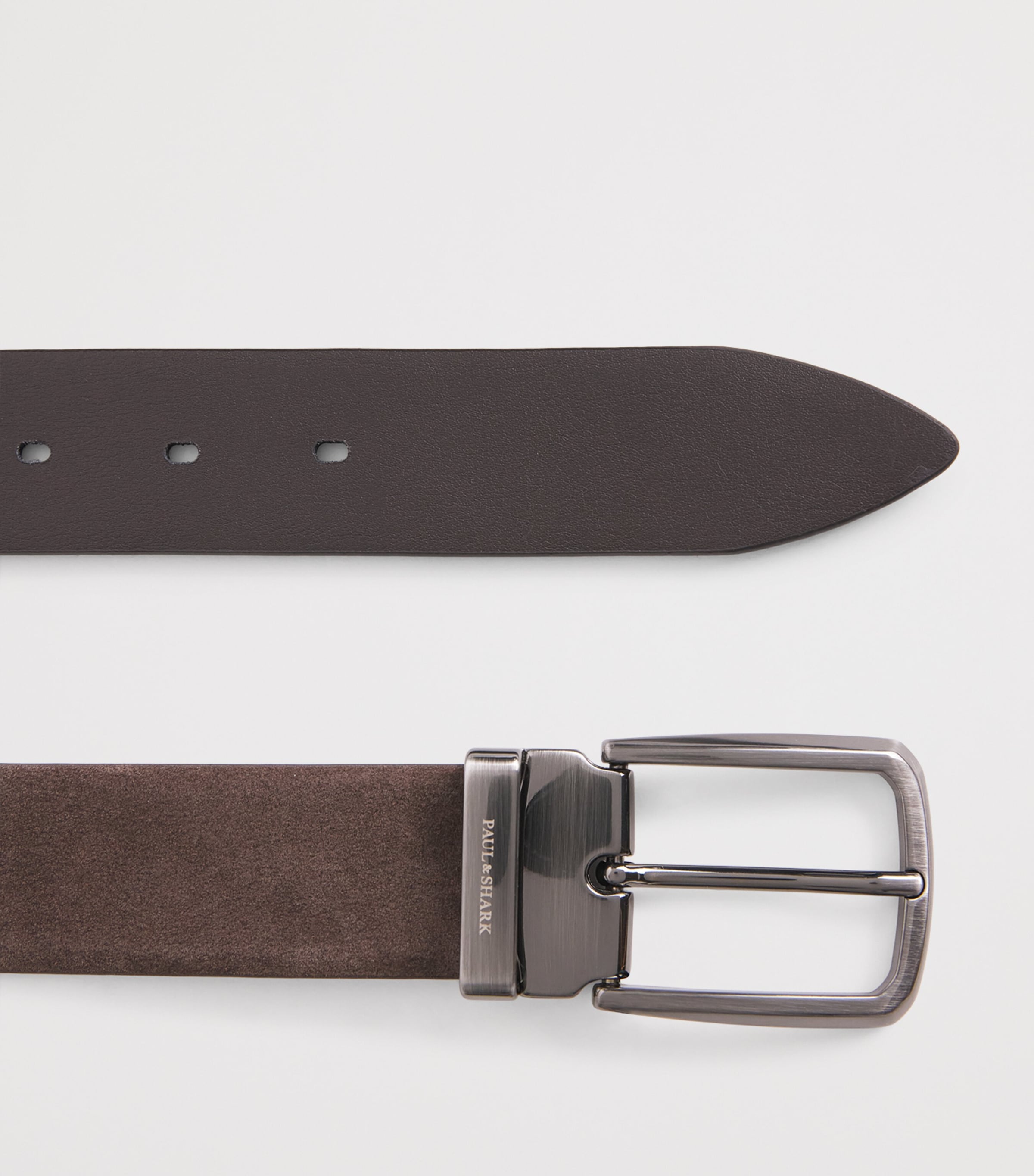 Paul & Shark Suede Belt Brown Image 3