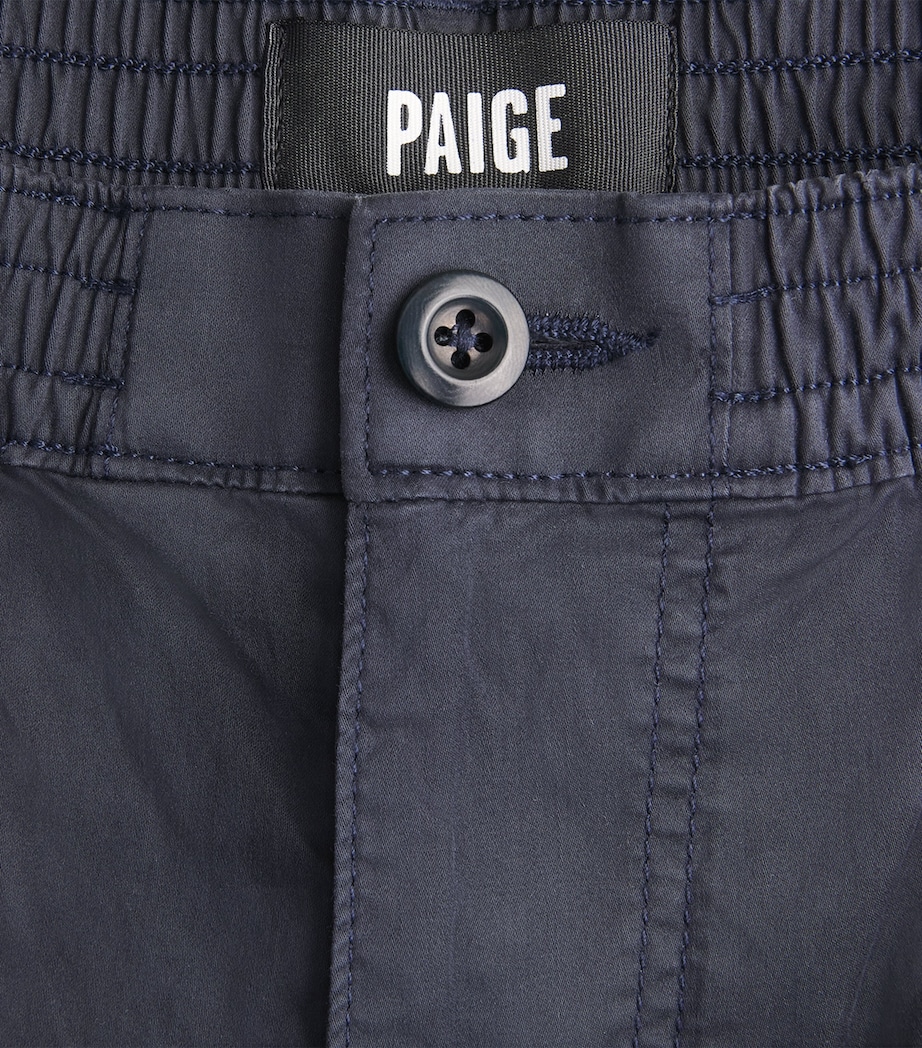 PAIGE Mens Stretch-Cotton Eberton Wide-Leg Chinos True Navy Image 6