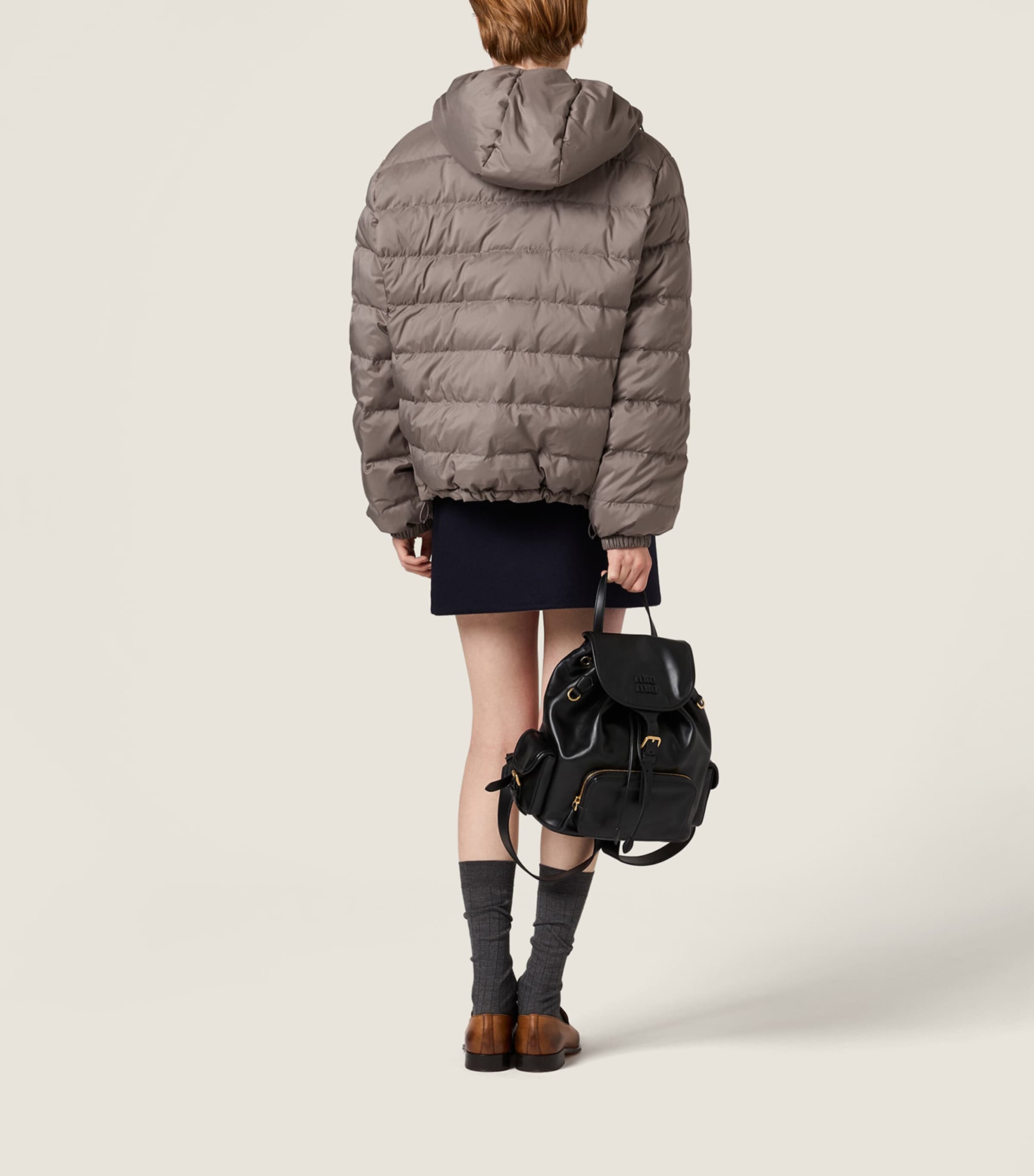 Down Technical Pongé Puffer Jacket F0276 Image 3