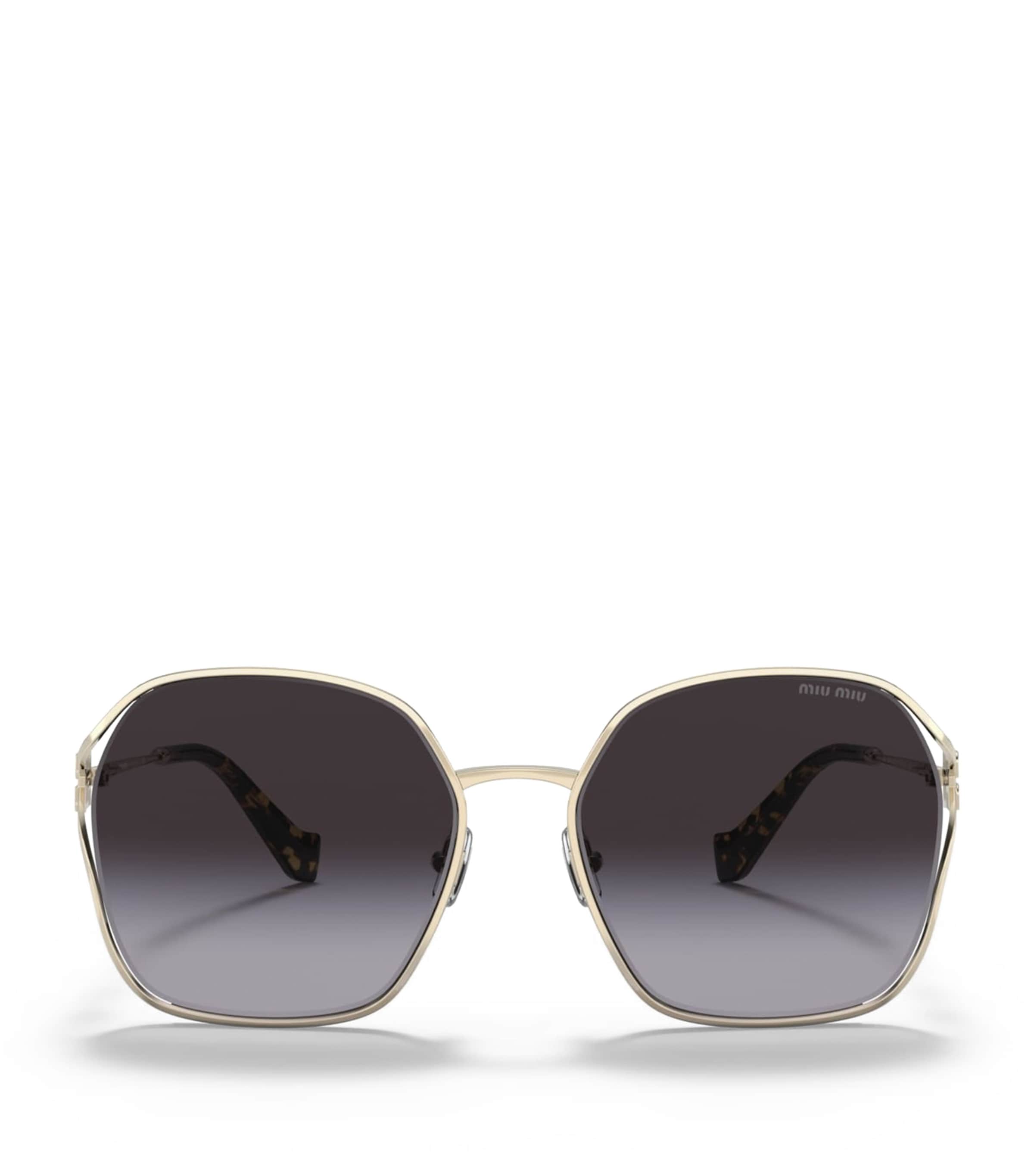 Miu Miu Round Metal Sunglasses Zvn5d1