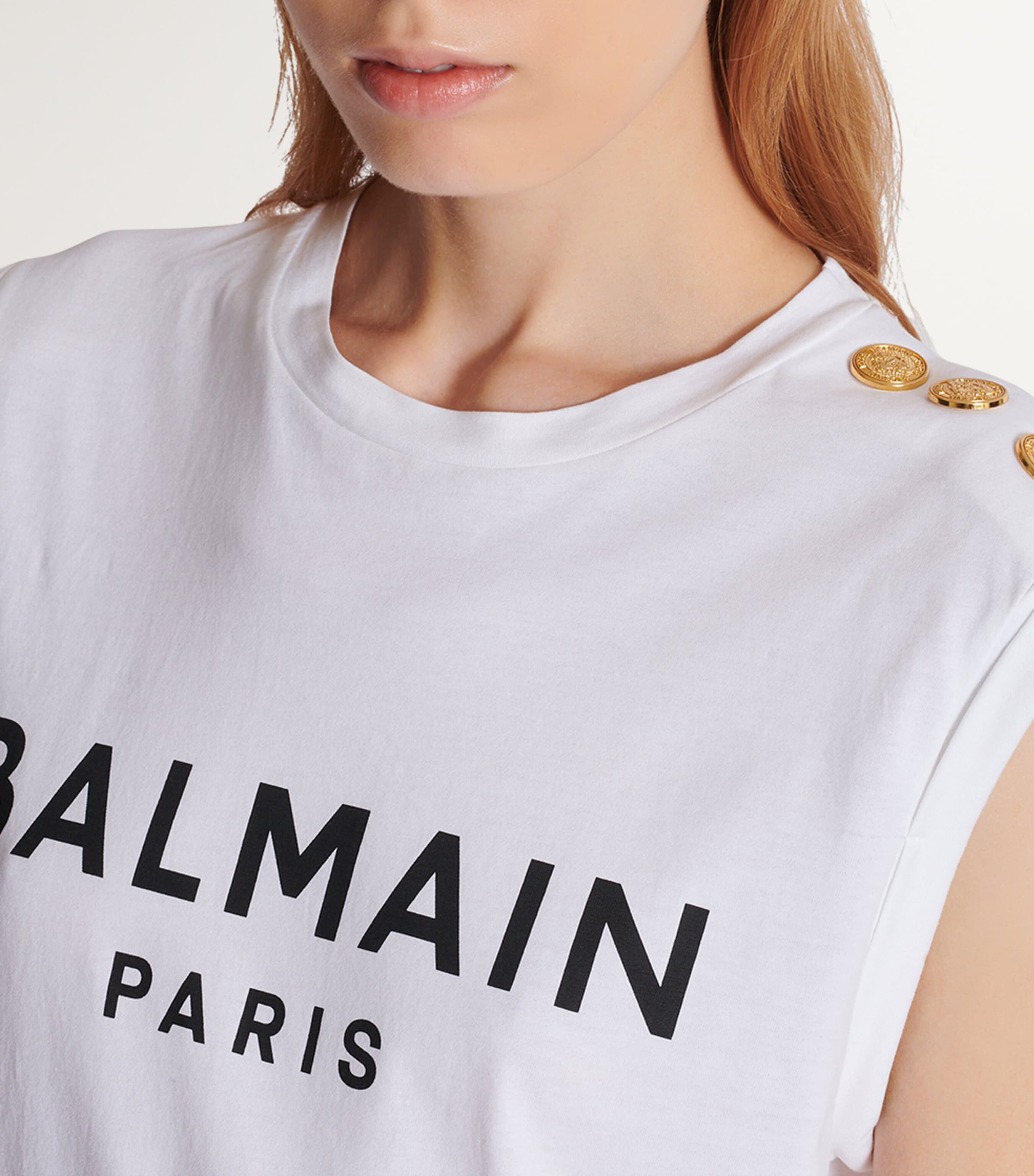 Logo Paris Tank Top GAB BLANC/NOIR Image 6