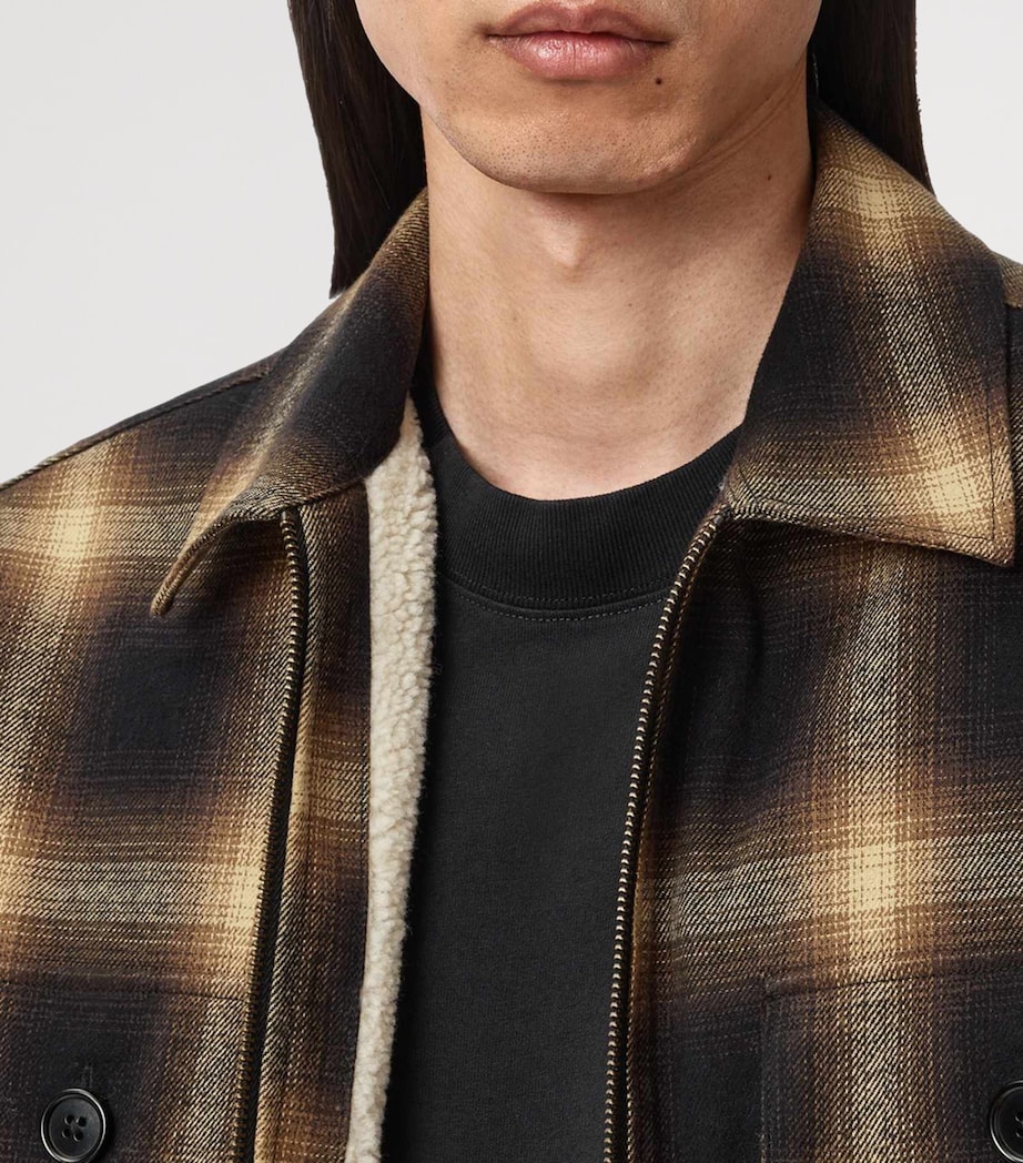 Organic Cotton Check Mathers Jacket TRAIL BROWN Image 9