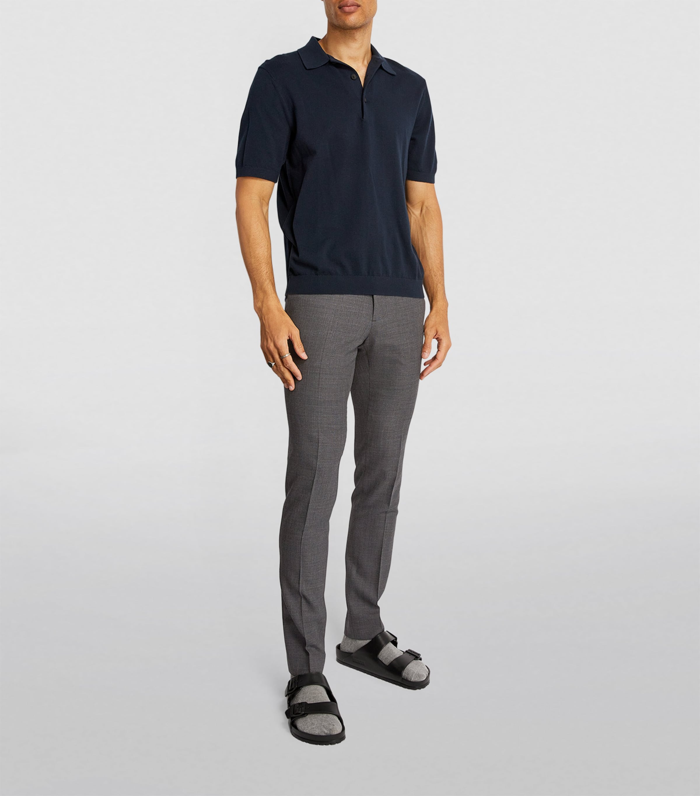 Wool-Rich Tailored Trousers WHITE Image 2