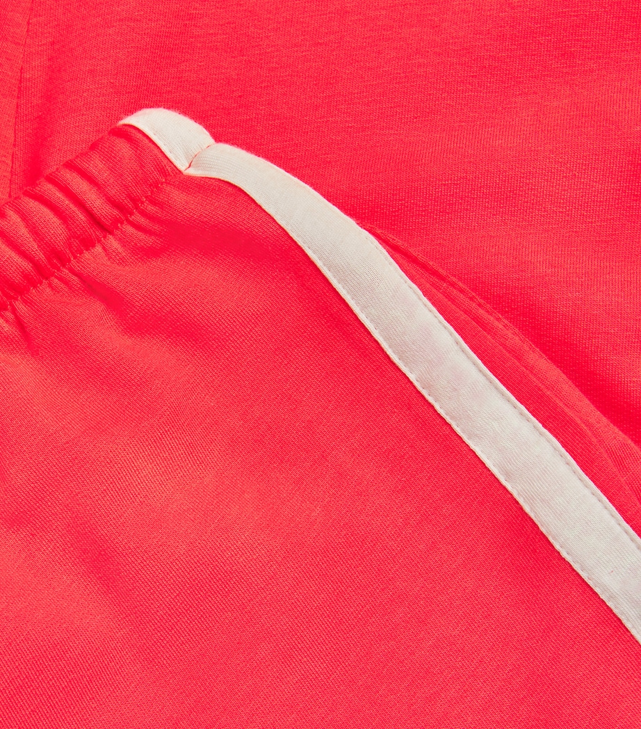 Organic Cotton-Modal Straight Sweatpants APPLE RED Image 5