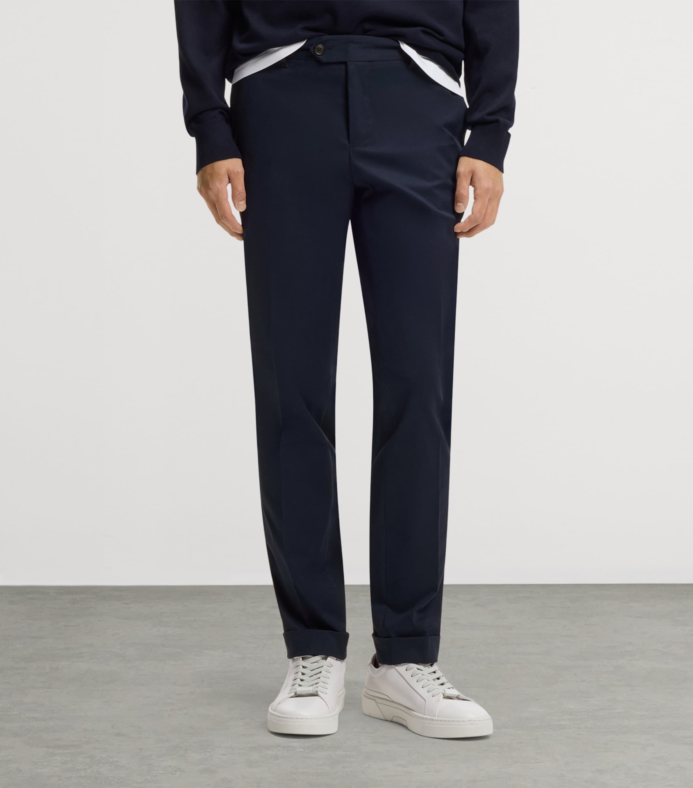 BOSS Mens Stretch-Cotton Slim Fit Trousers Image 2