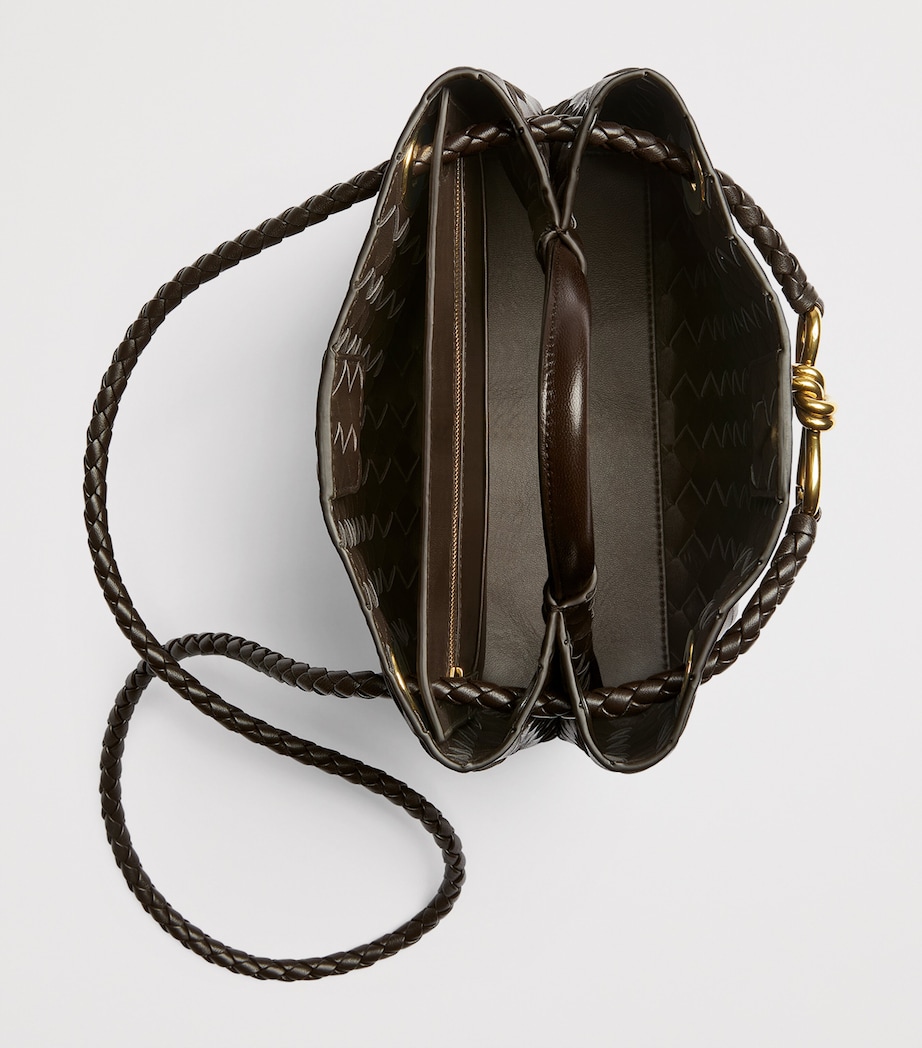 Small Leather Andiamo Top-Handle Bag FONDANT-M BRASS-FOND Image 5