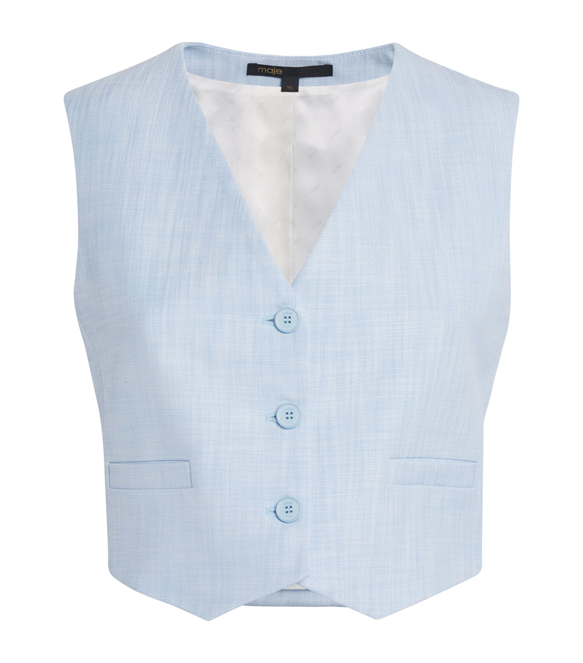 Maje Suit Jacket In Blue