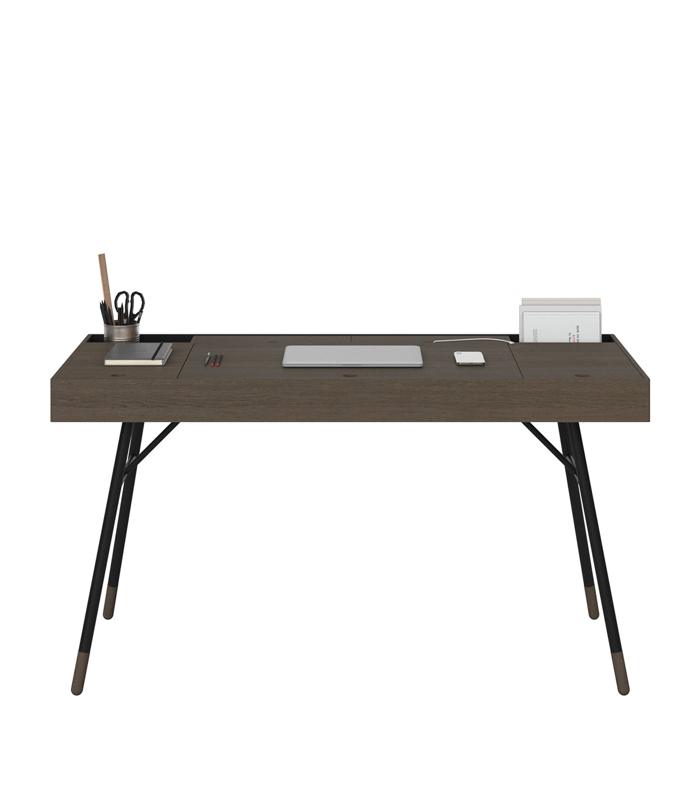 BoConcept Oak Cupertino Desk Drk Oak / Matt Blk Image 1
