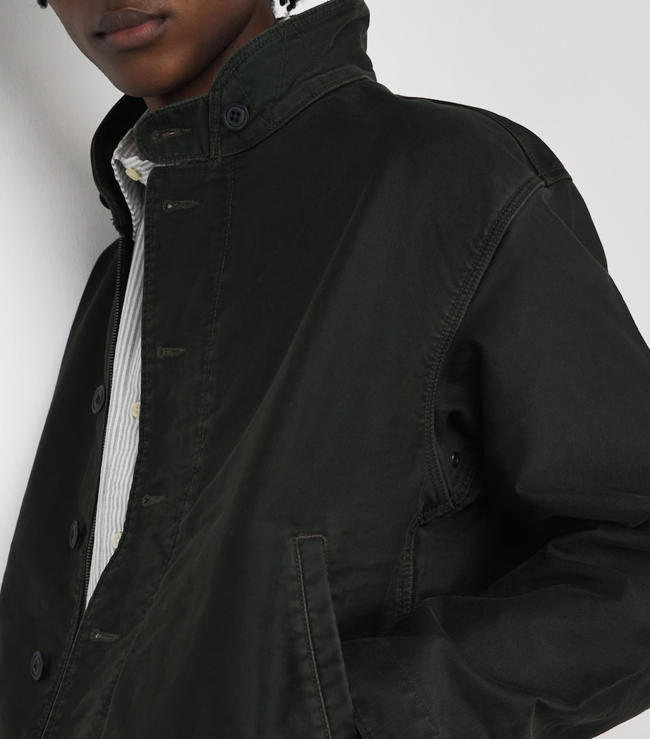 Double RL Cotton N-1 Deck Jacket BLACK Image 6
