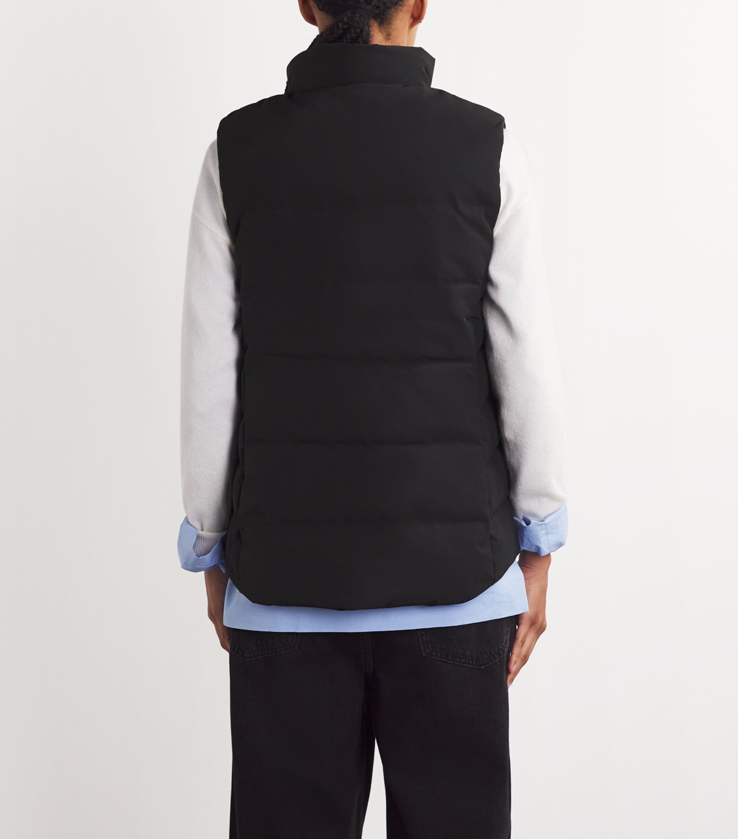 Down-Filled Padded Freestyle Gilet 9061 BLACK Image 8